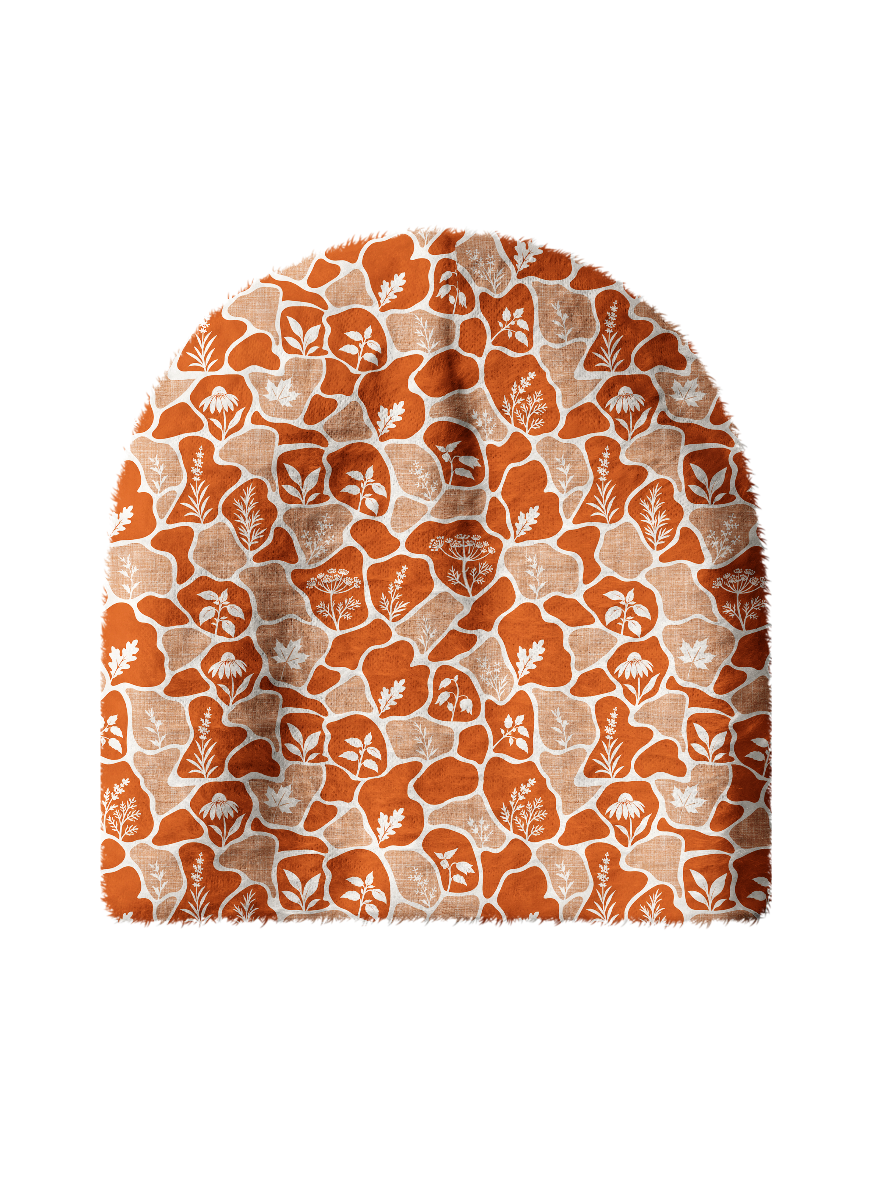 Cherryswing Women's Botanical Silhouette Pattern Cozy Knit Golf Beanie