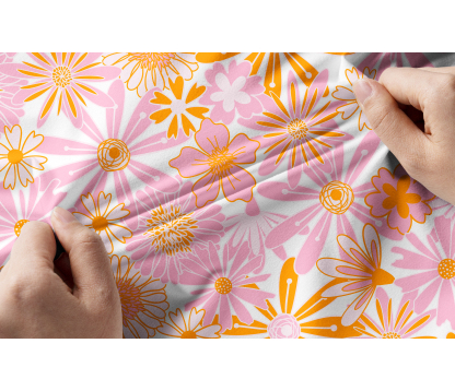 Cherryswing Women's Mini Flowers Short Sleeve Golf Shirt