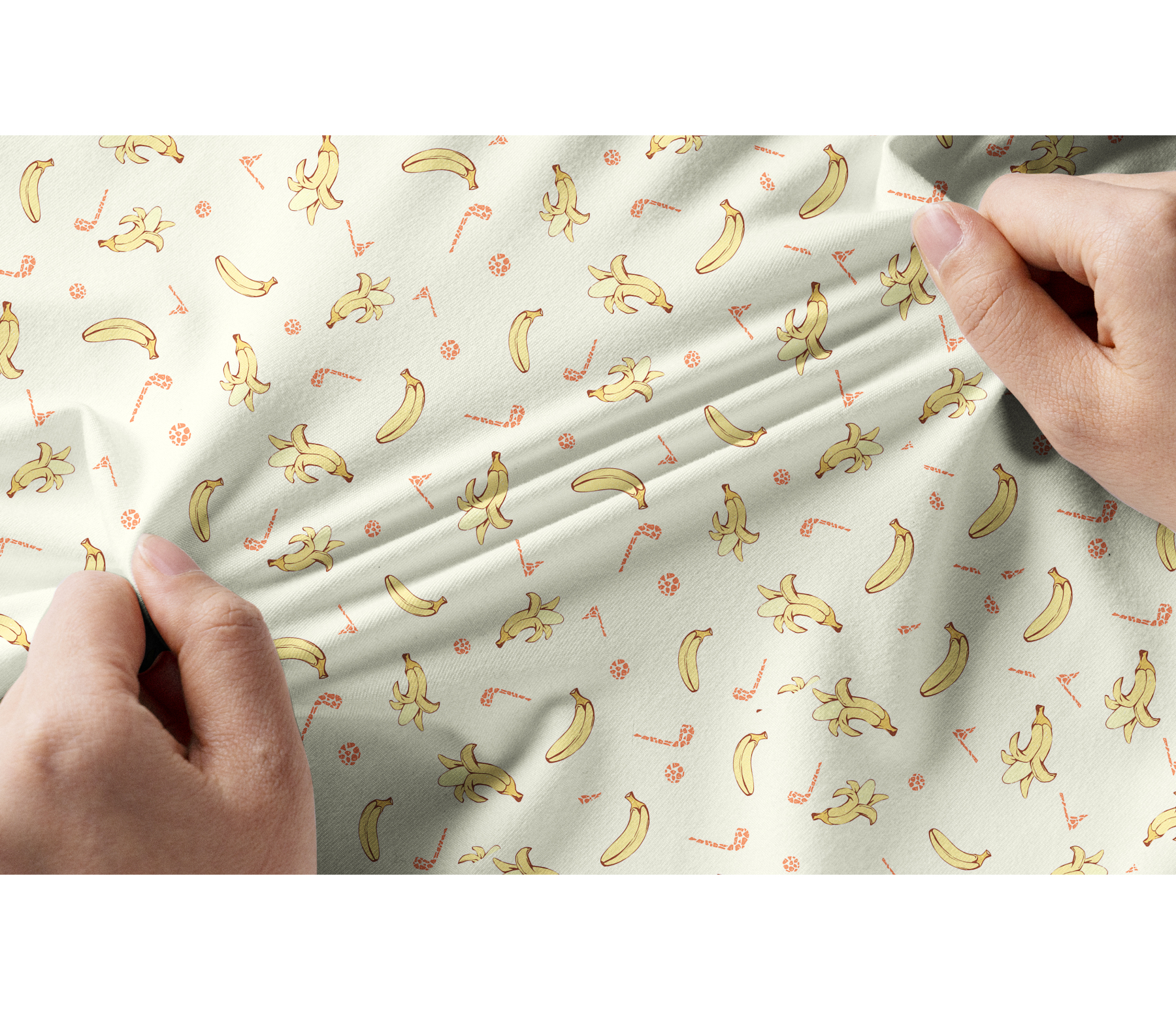 Cherryswing Women's Banana Print Short Sleeve Polo Shirt