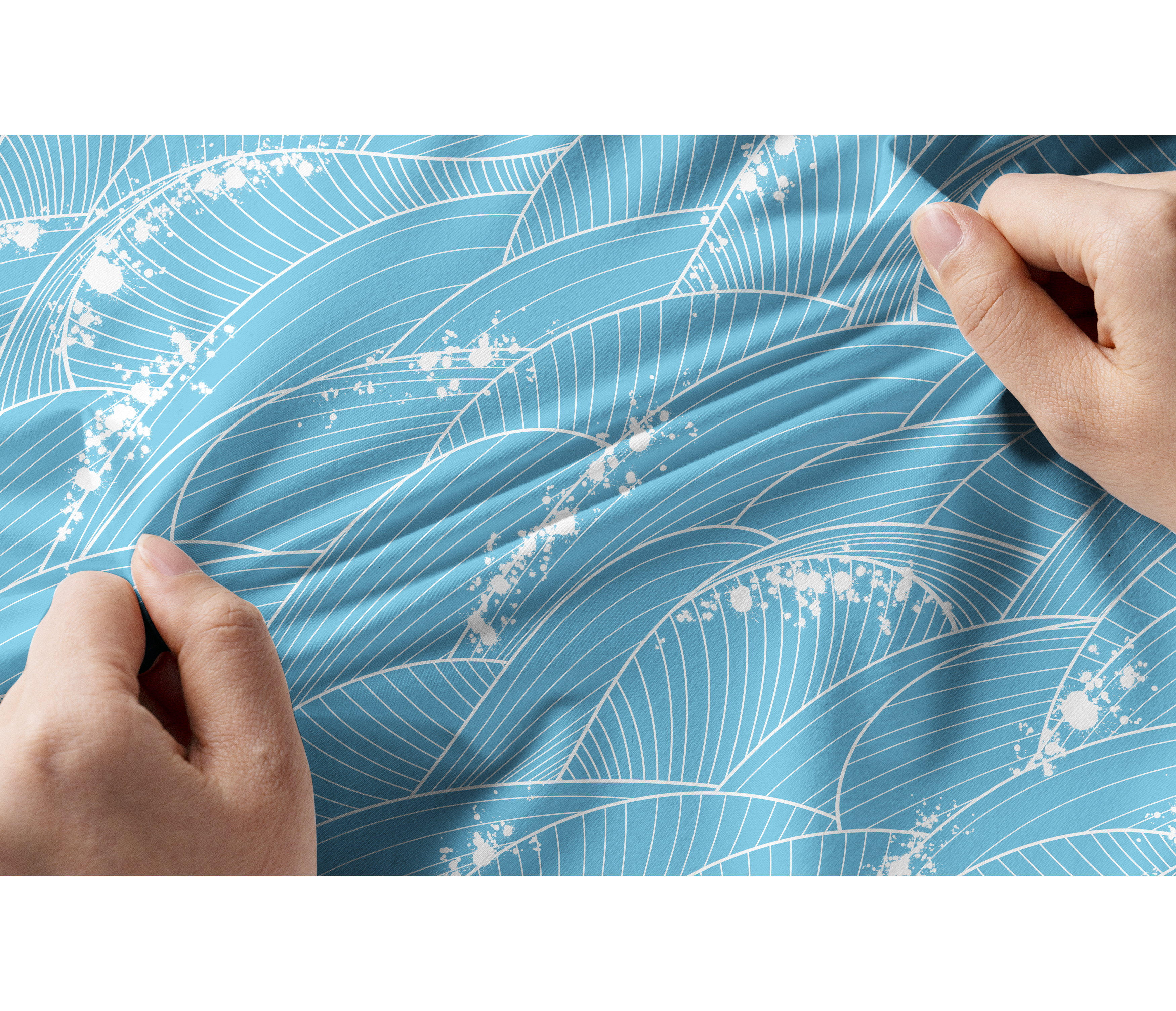 Cherryswing Women's Ocean Waves Short Sleeve Polo Shirt