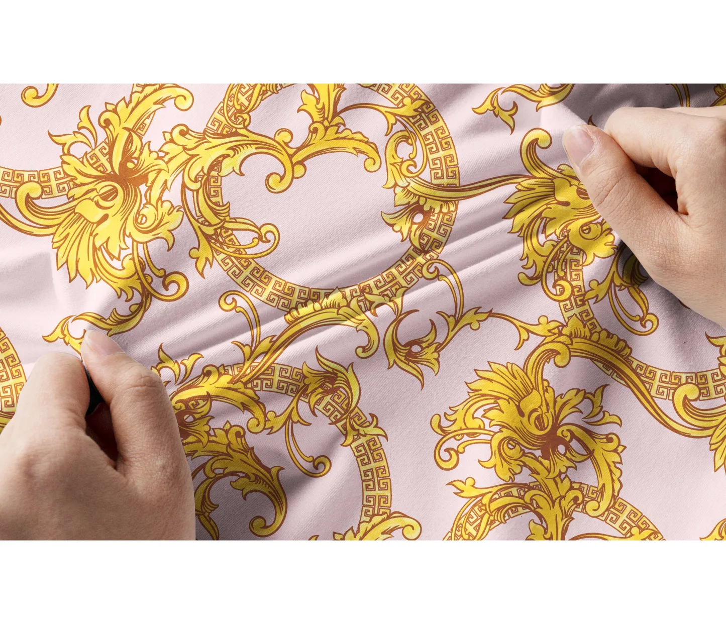 Cherryswing Women's Gold Patterns Golf Short Sleeve Polo Shirt