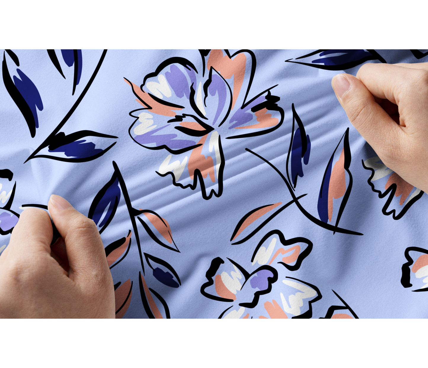 Cherryswing Women's Lilac Floral Short Sleeve Golf Shirt