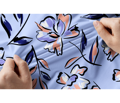 Cherryswing Women's Lilac Floral Short Sleeve Golf Shirt