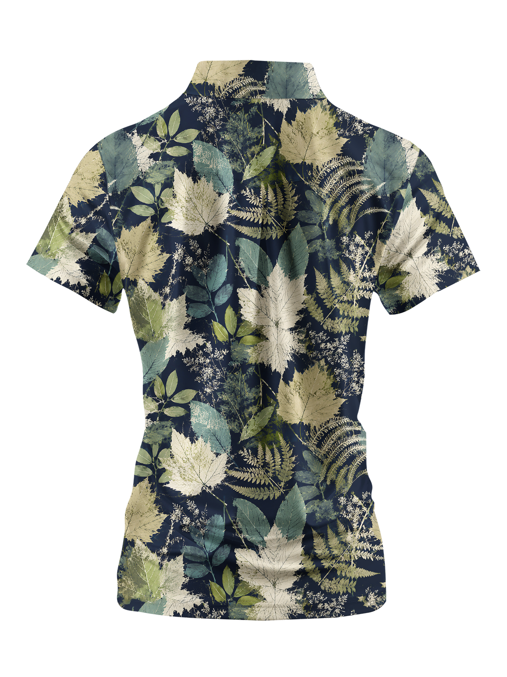 Cherryswing Women's Botanical Specimen Short Sleeve Golf Shirt
