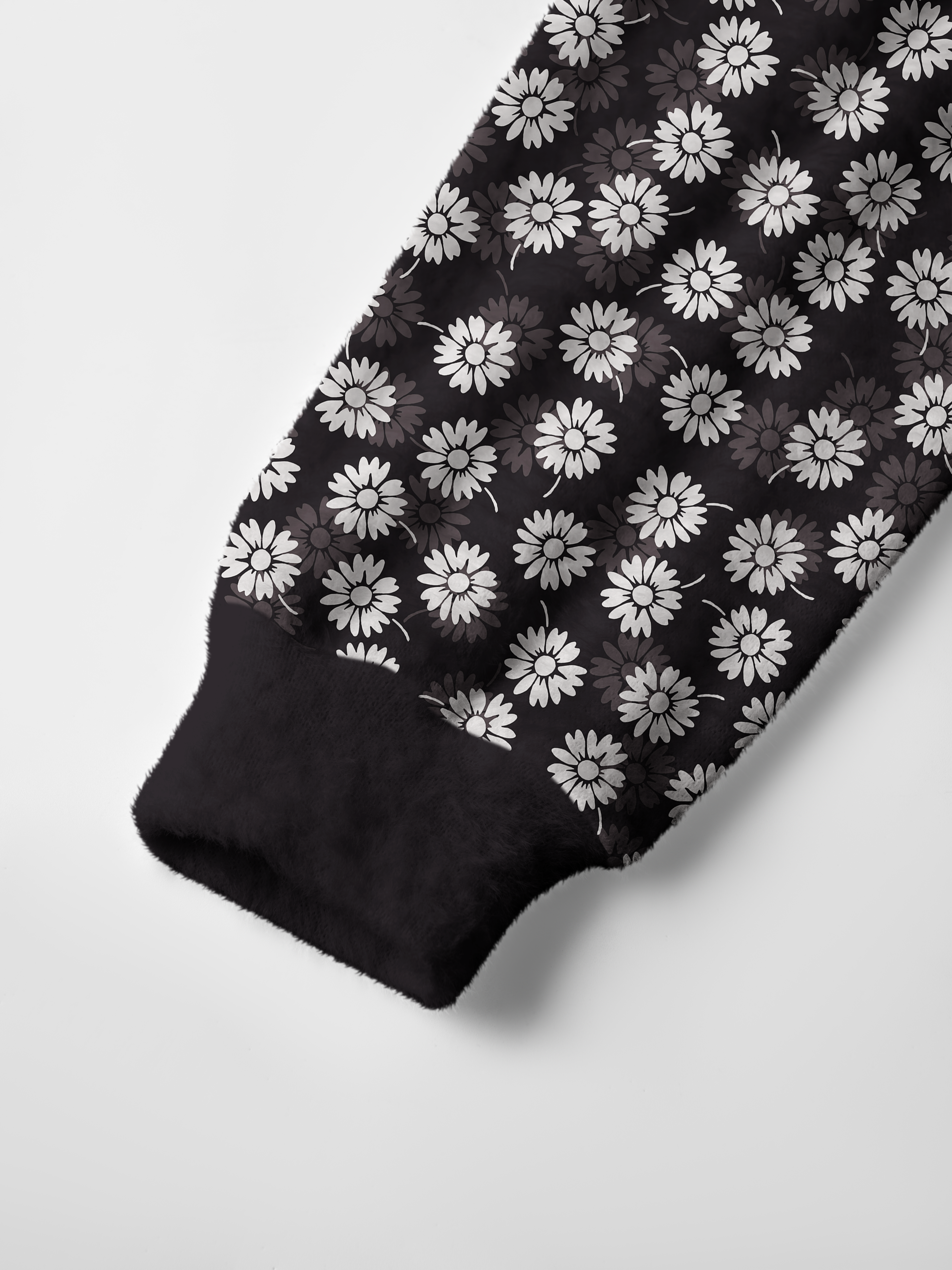 Cherryswing Daisy Print Men's Cardigan Knit Sweaters
