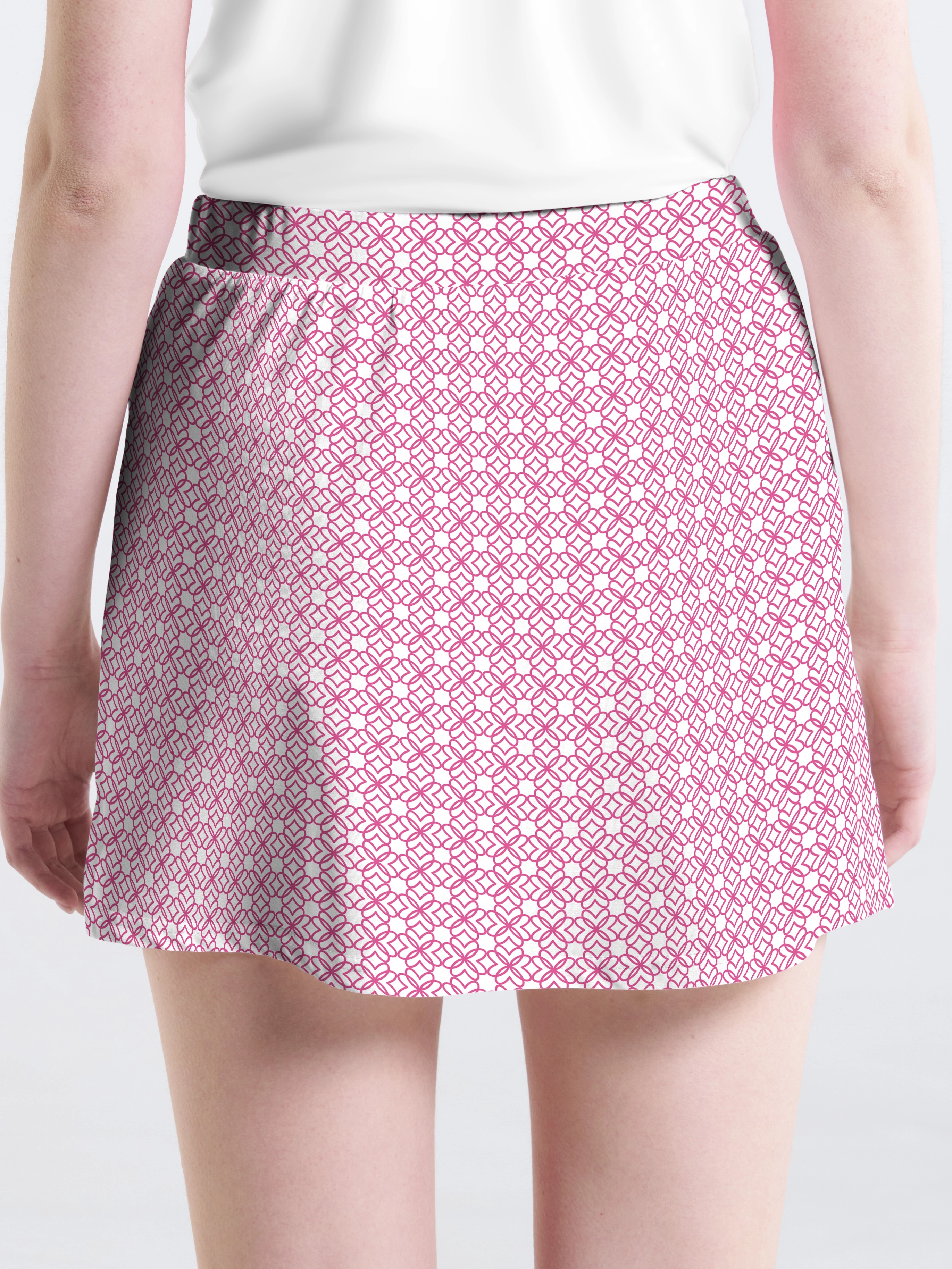 Cherryswing Geometric Pattern Golf Skort