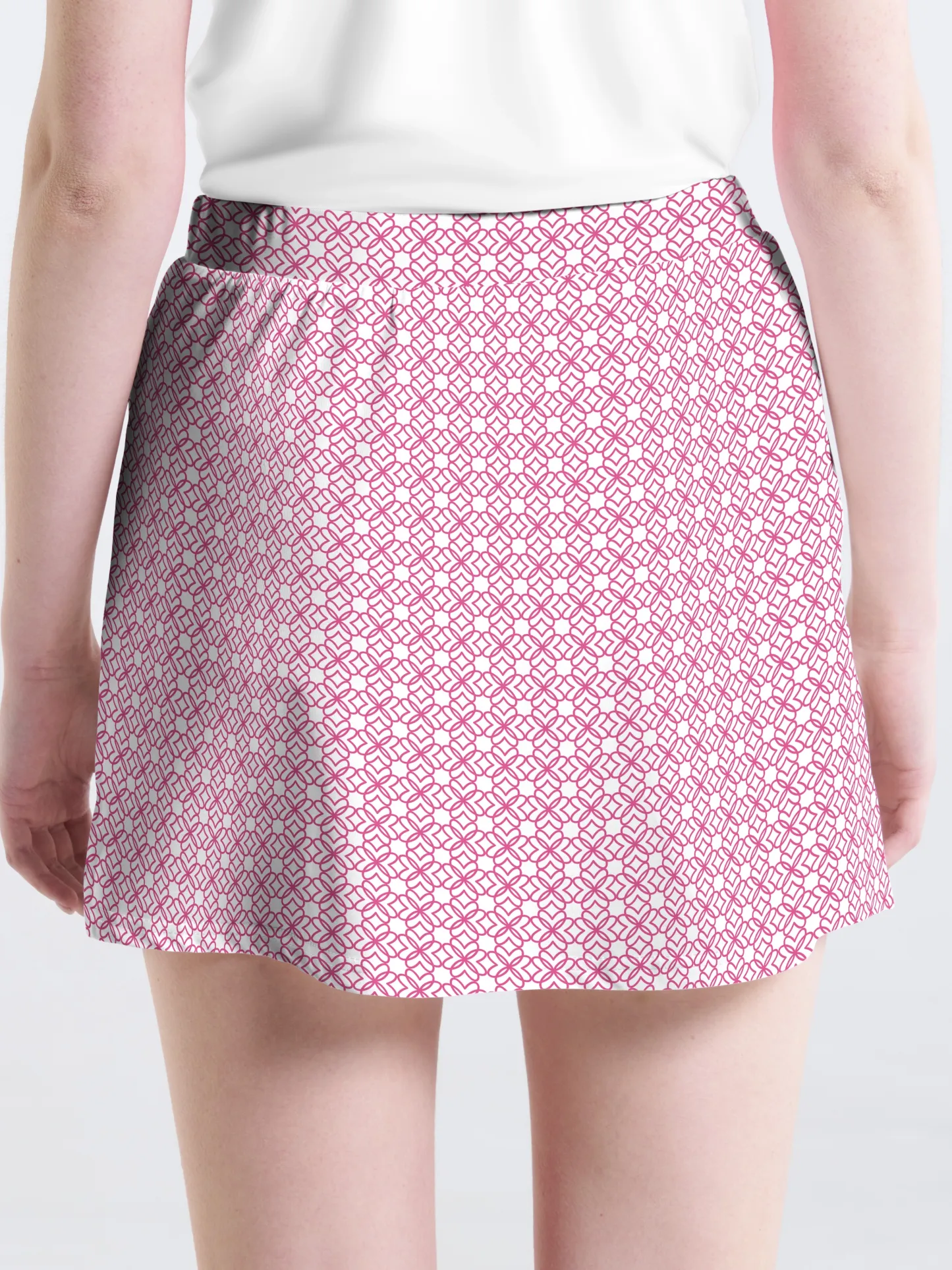 Cherryswing Geometric Pattern Golf Skort