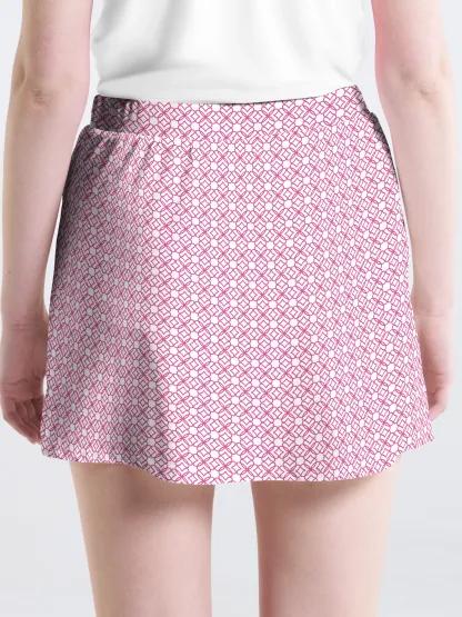 Cherryswing Geometric Pattern Golf Skort