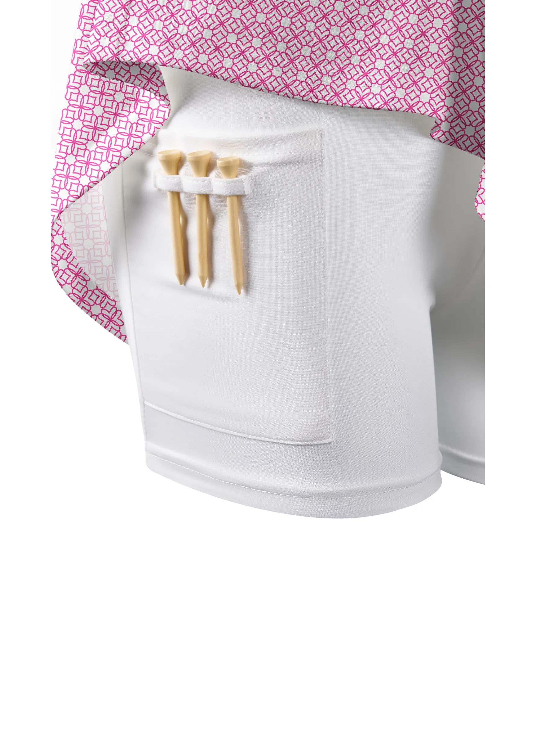 Cherryswing Geometric Pattern Golf Skort