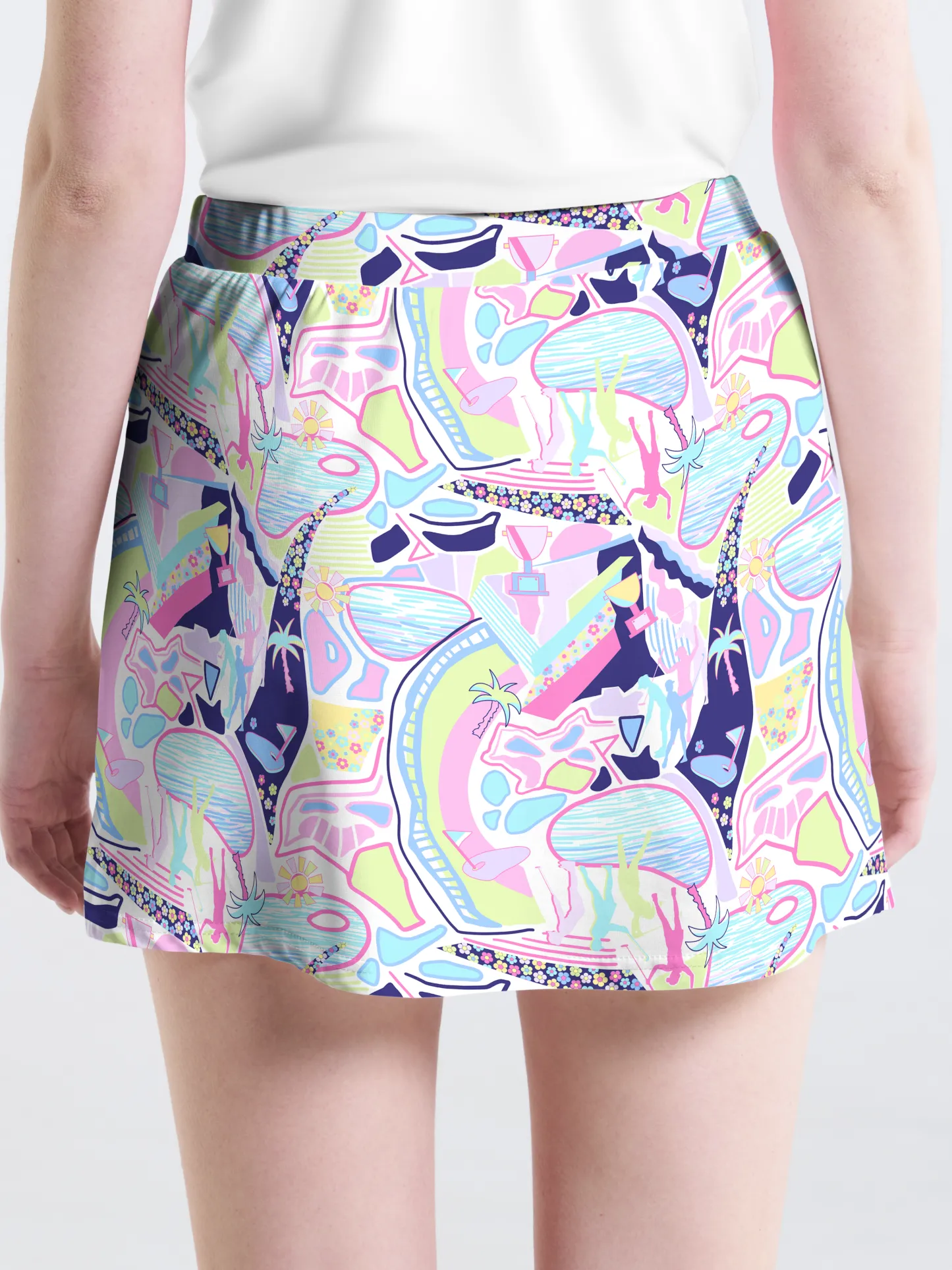 Cherryswing Beachside Carnival Golf Skort