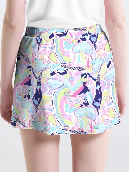 Cherryswing Beachside Carnival Golf Skort