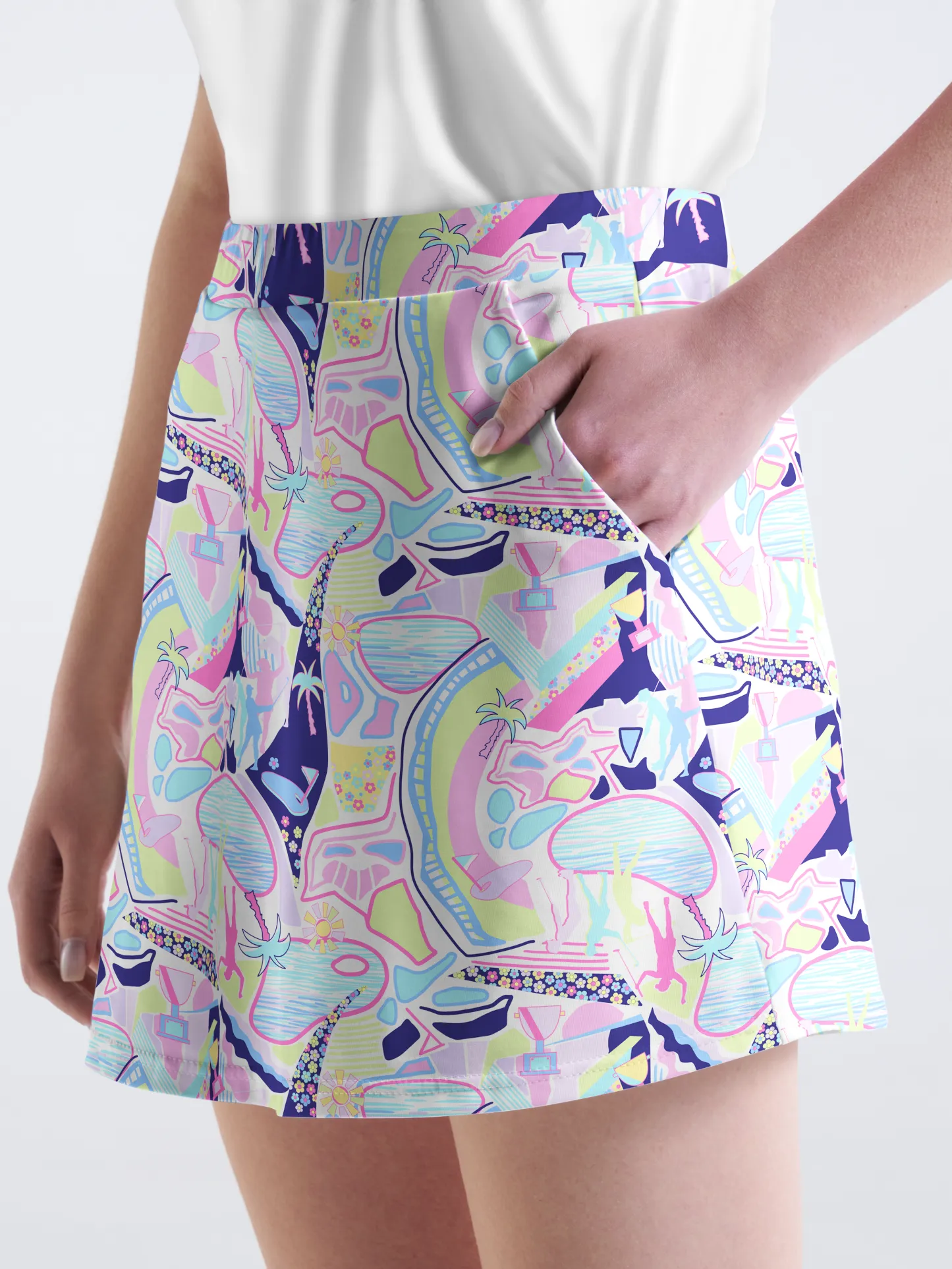 Cherryswing Beachside Carnival Golf Skort