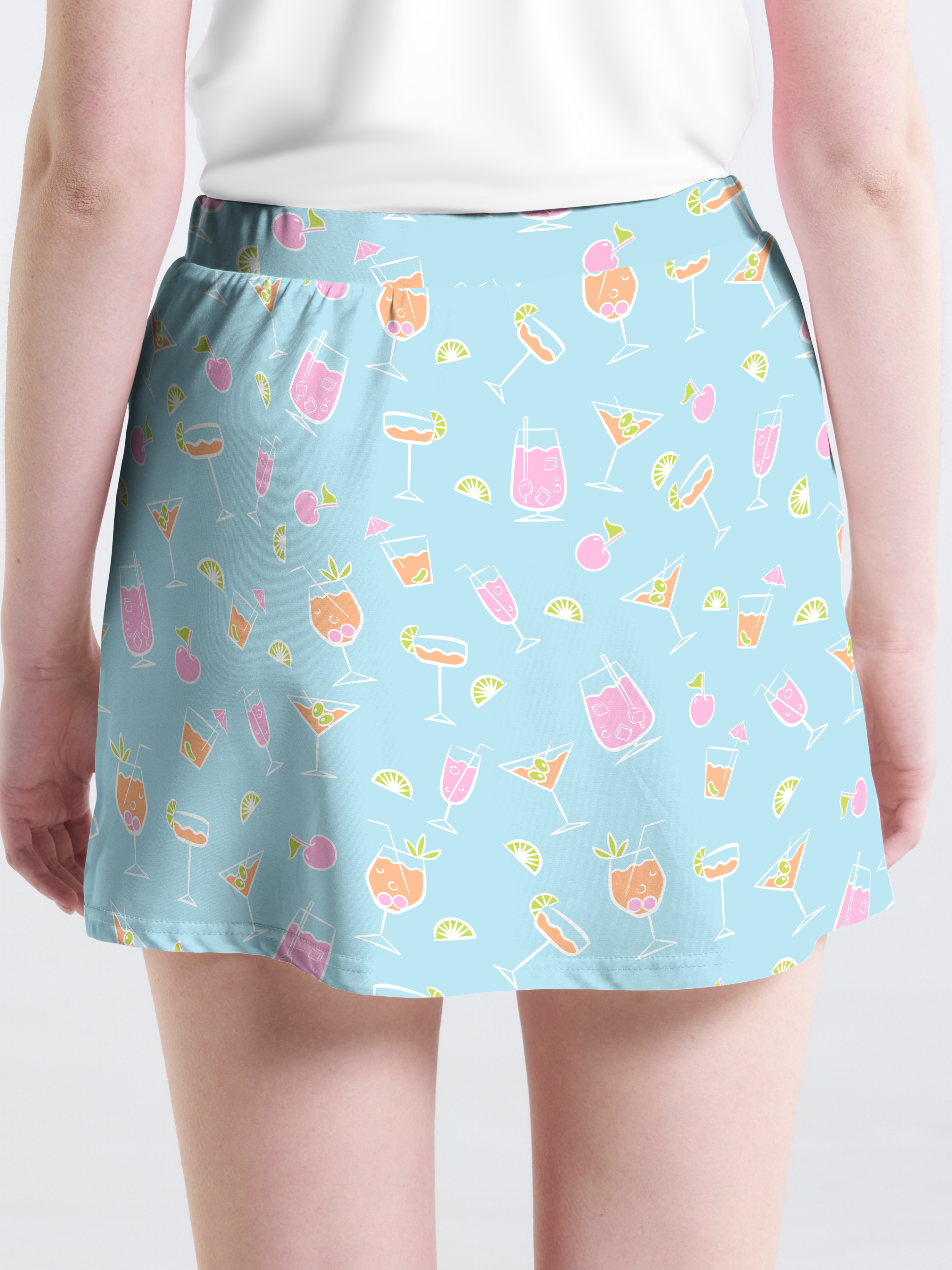 Cherryswing Refreshing Cocktails Golf Skort