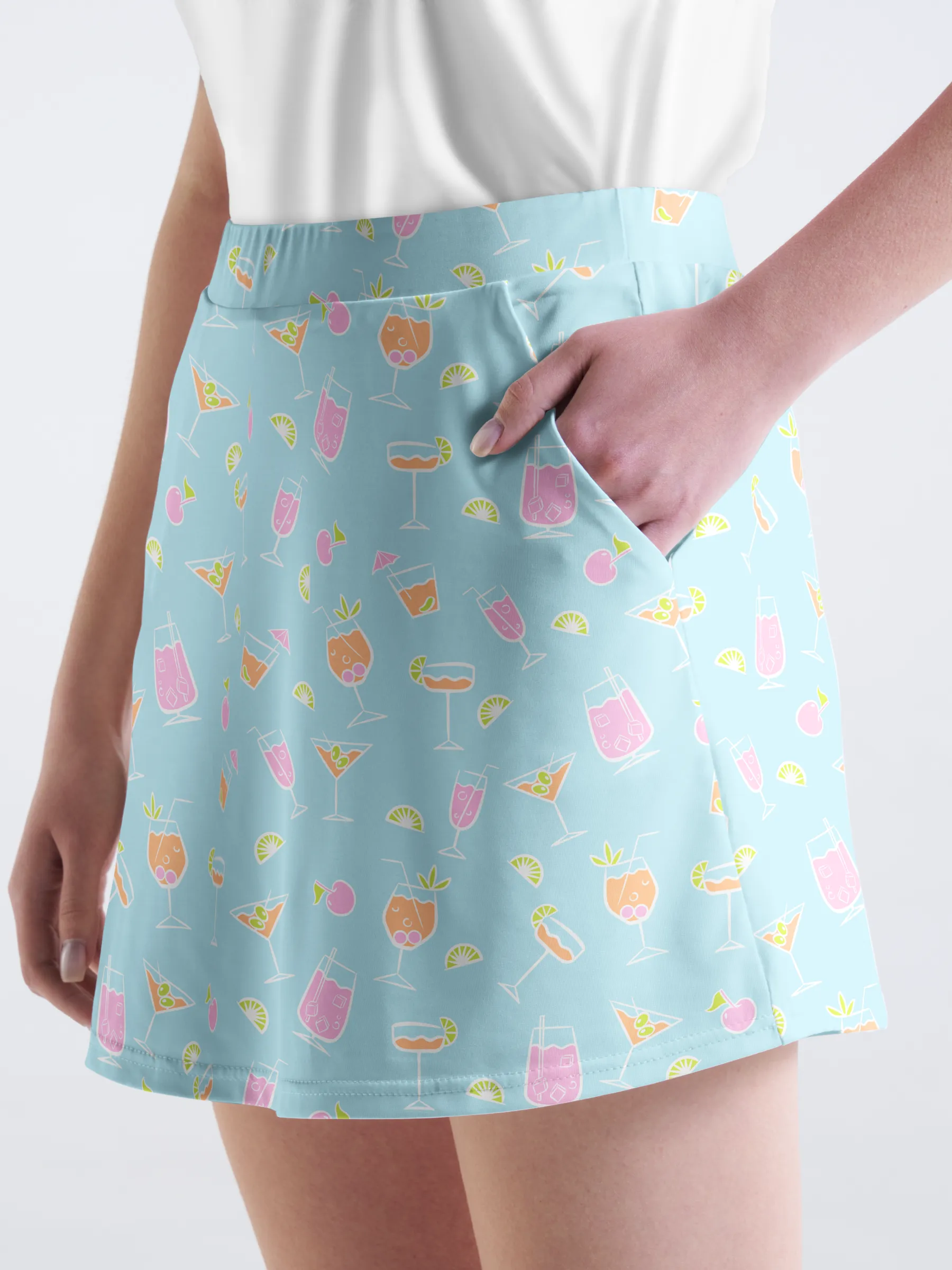 Cherryswing Refreshing Cocktails Golf Skort
