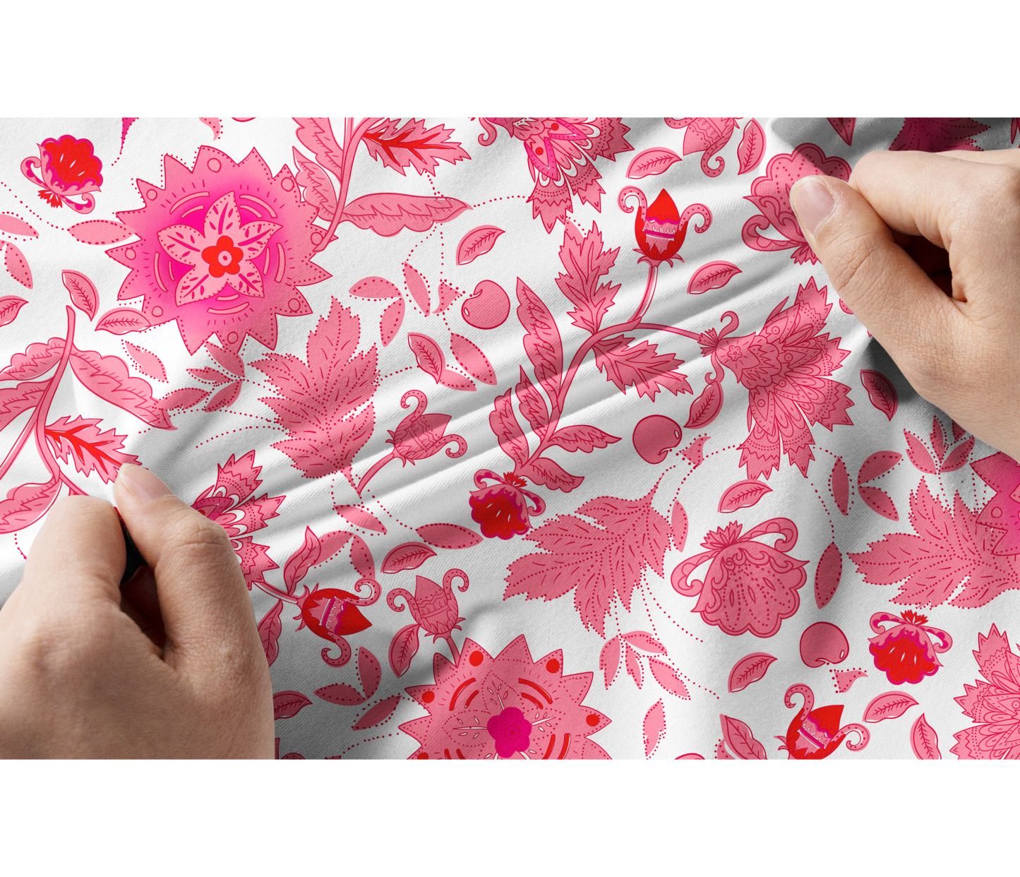 Cherryswing Women's Pink Botanical Short Sleeve Golf Shirt