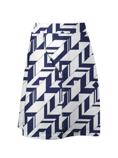 Cherryswing Geometric Art Golf Skort