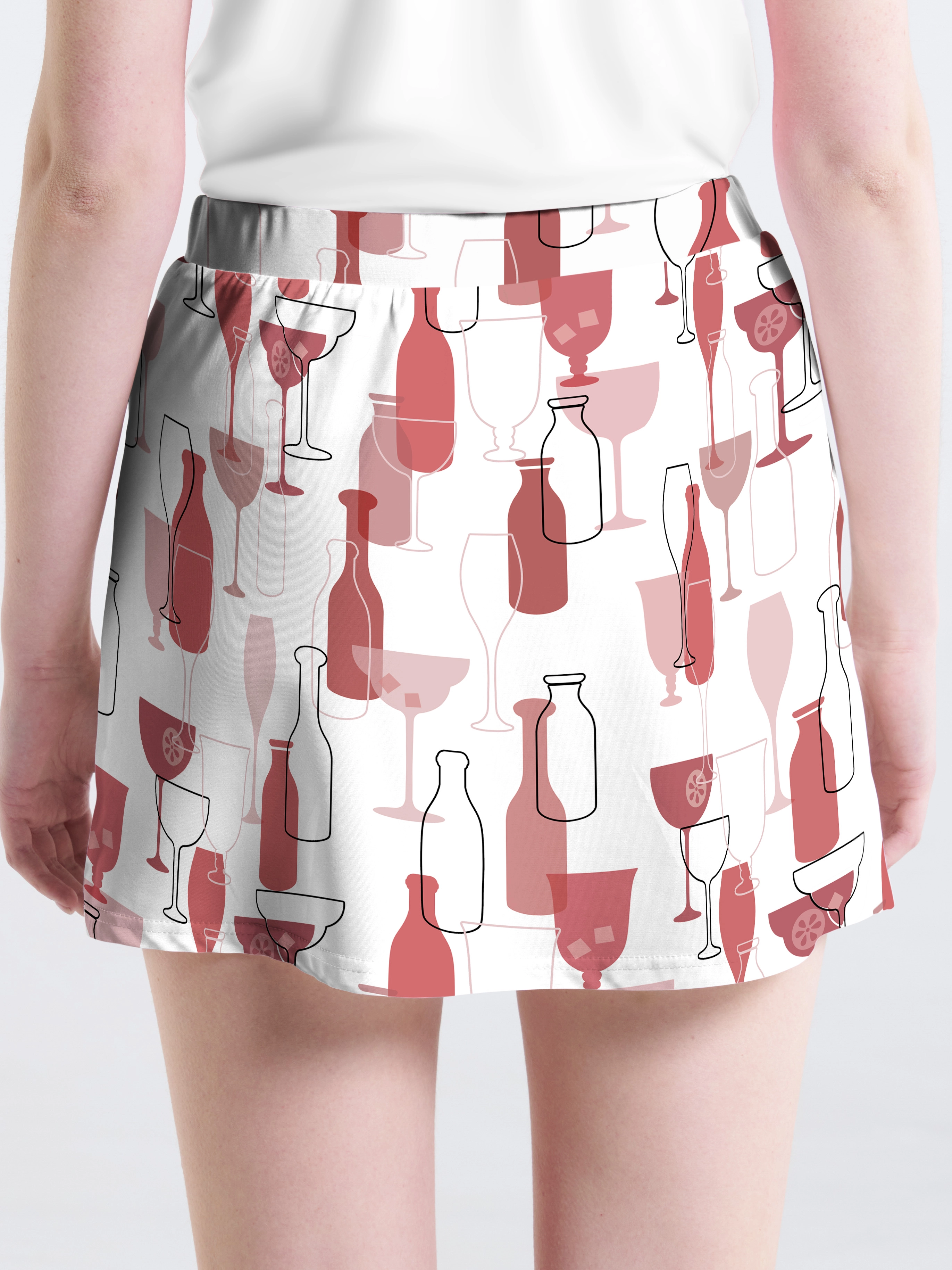 Cherryswing Wine Time Golf Skort