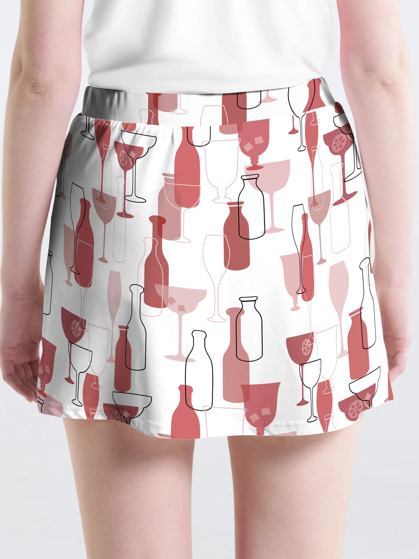 Cherryswing Wine Time Golf Skort
