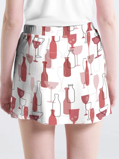 Cherryswing Wine Time Golf Skort