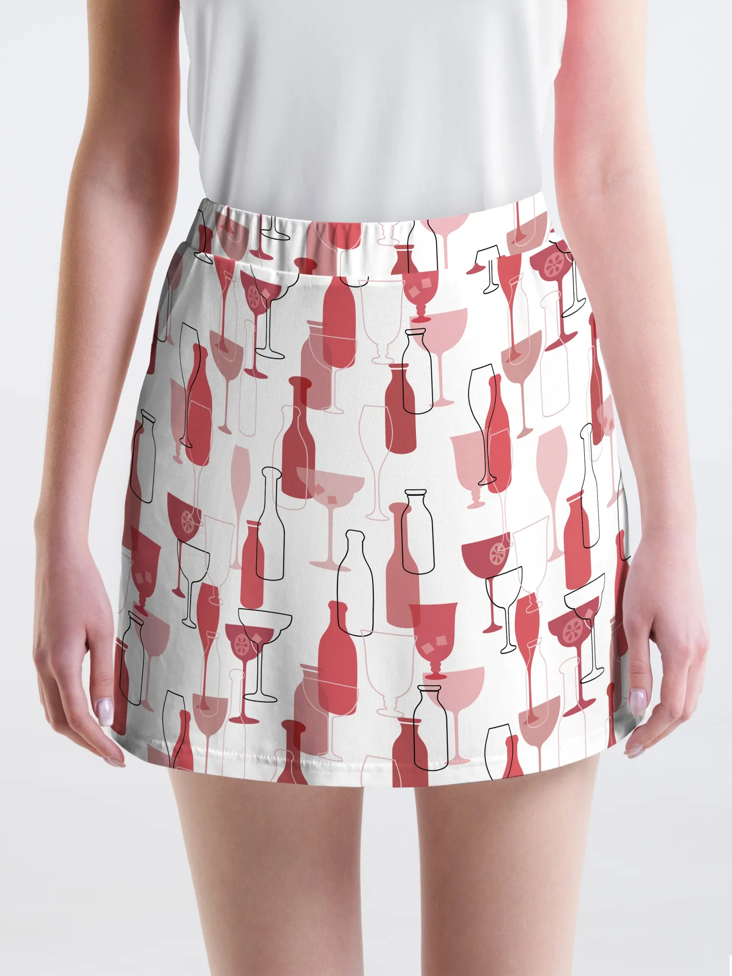 Cherryswing Wine Time Golf Skort