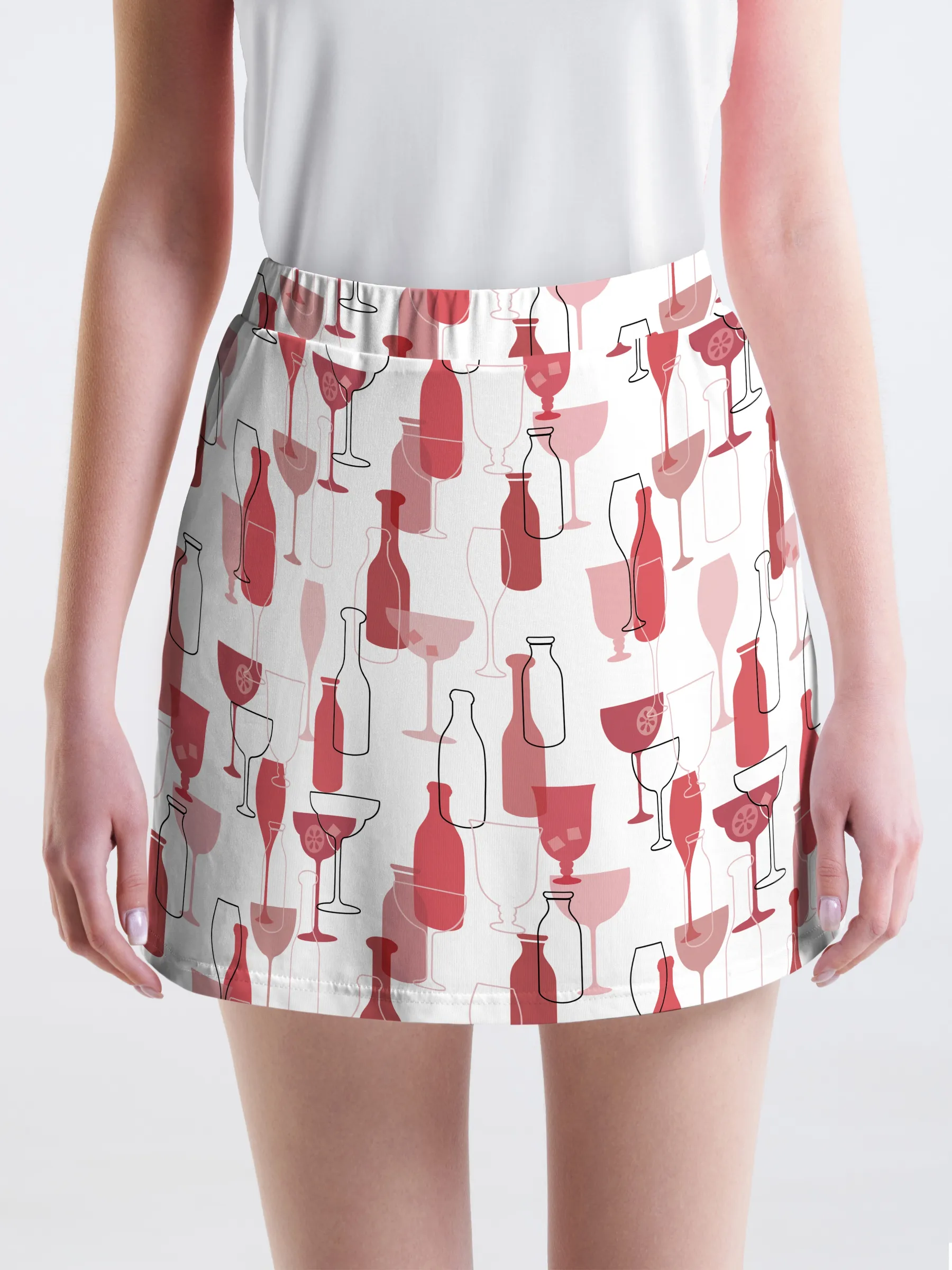Cherryswing Wine Time Golf Skort