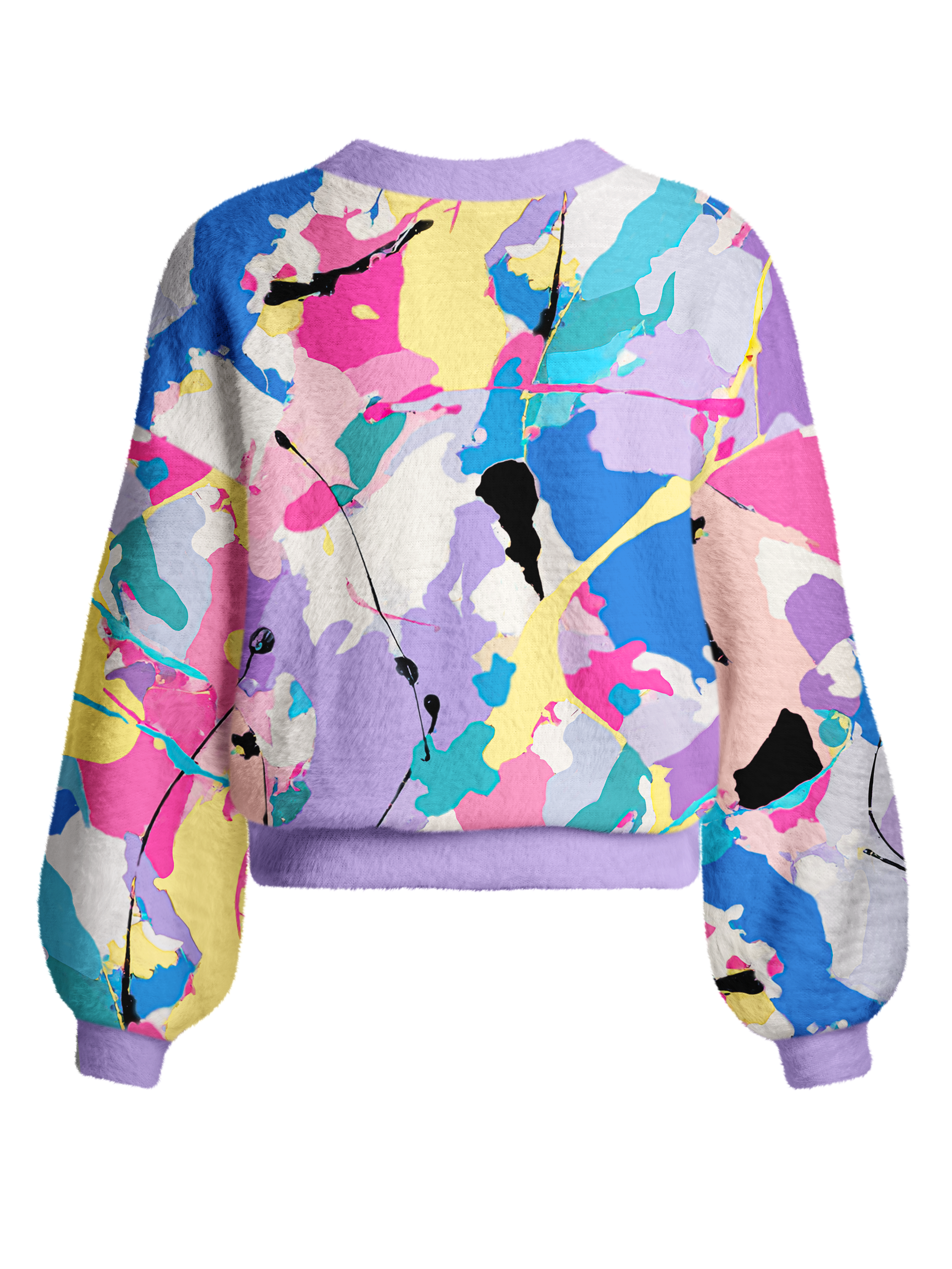 Cherryswing Women's Art Stroke Pattern Golf Cardigan