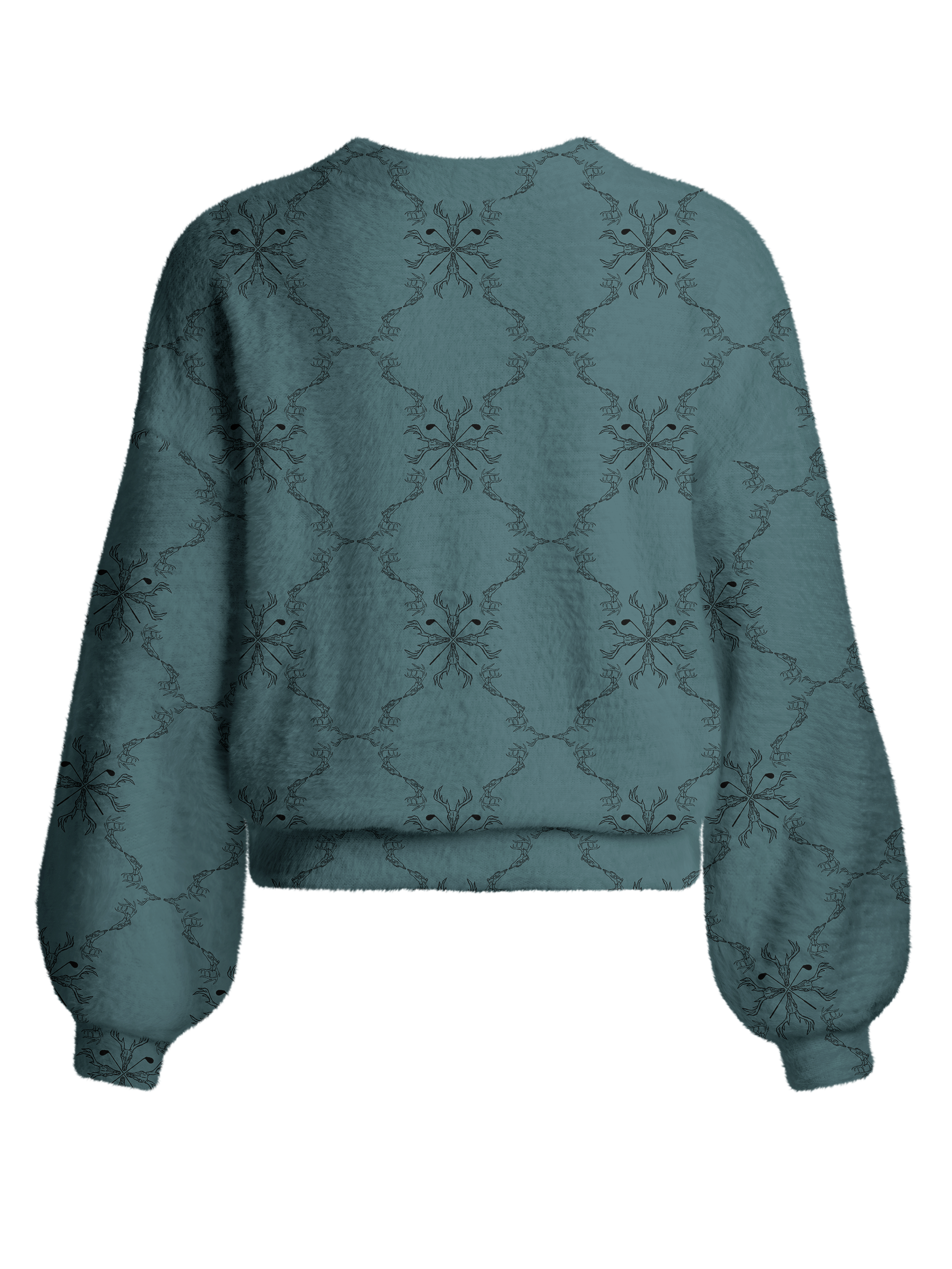 Cherryswing Women's Cross Club Geo Fuzzy Knit Golf Cardigan