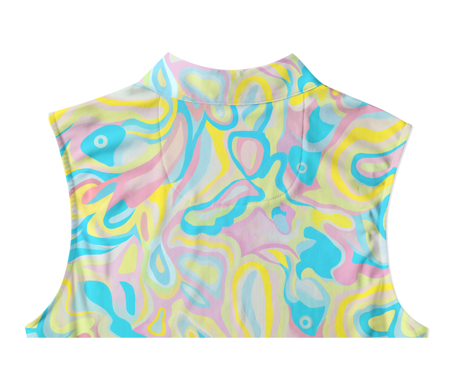 Cherryswing Women's Colorful Fish Sleeveless Golf Shirt 