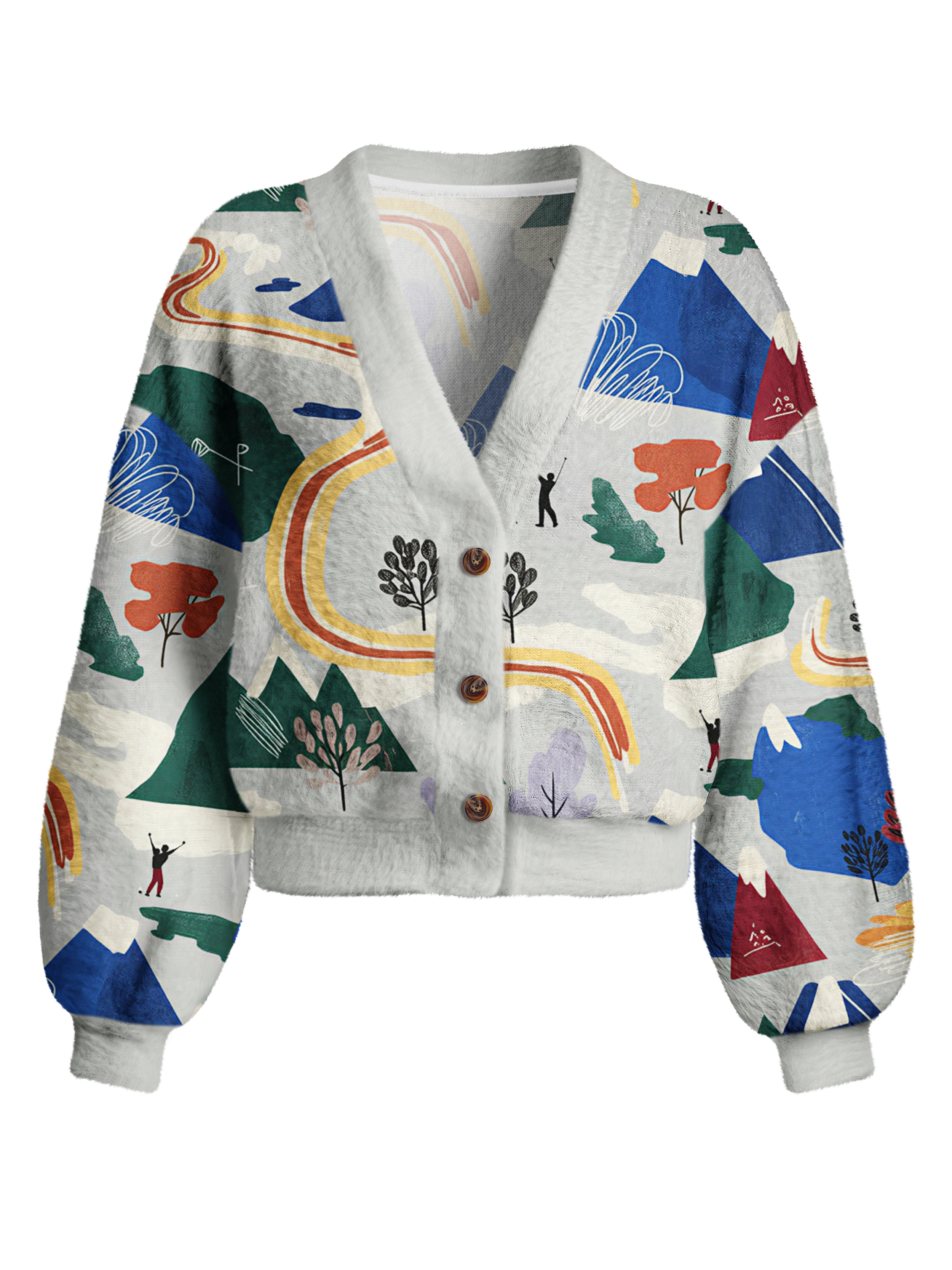 Cherryswing Women's Cocktail Hour Cropped Golf Cardigan