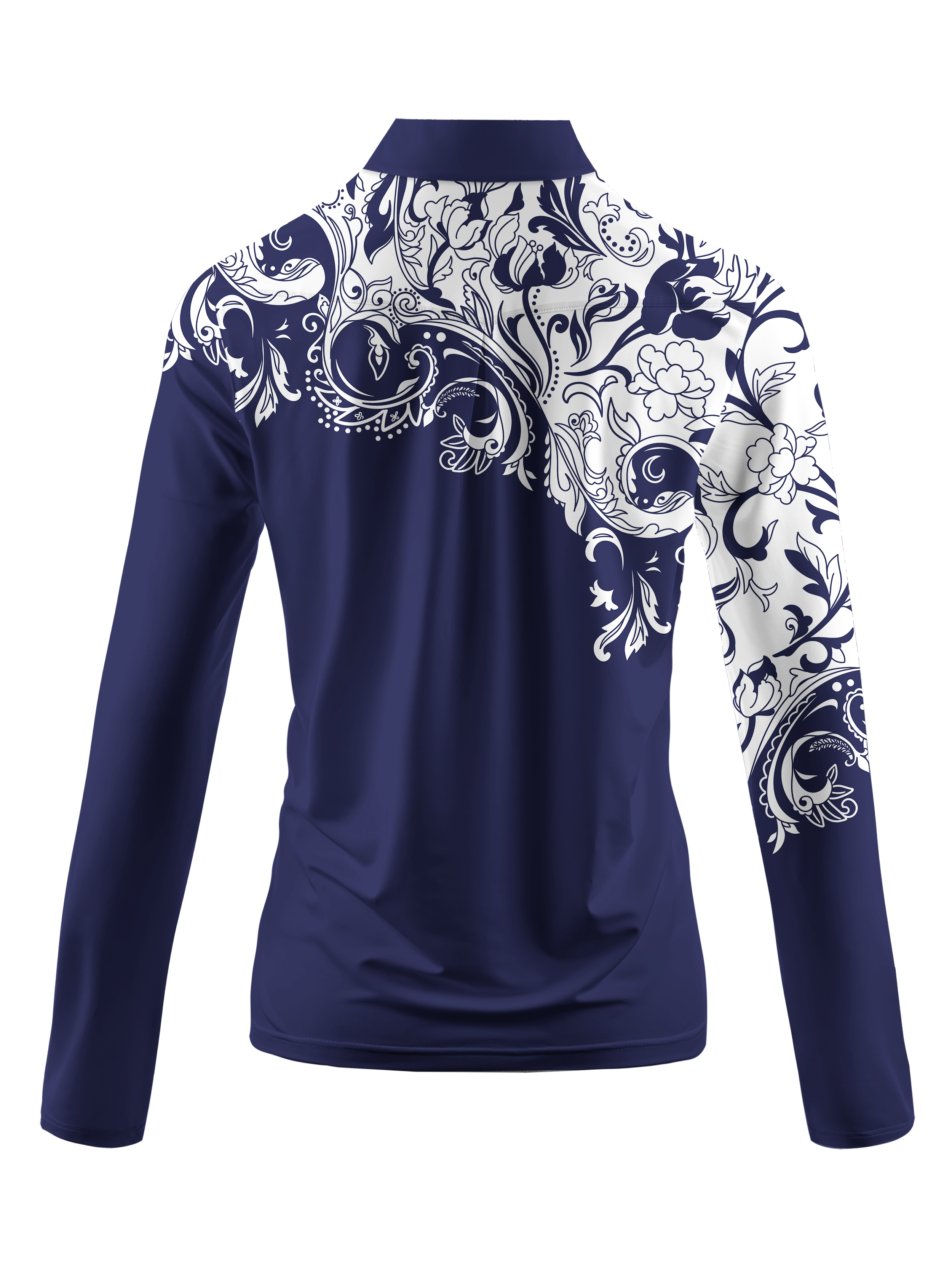 Cherryswing Women's Timeless Artistry Long Sleeve Polo Shirt