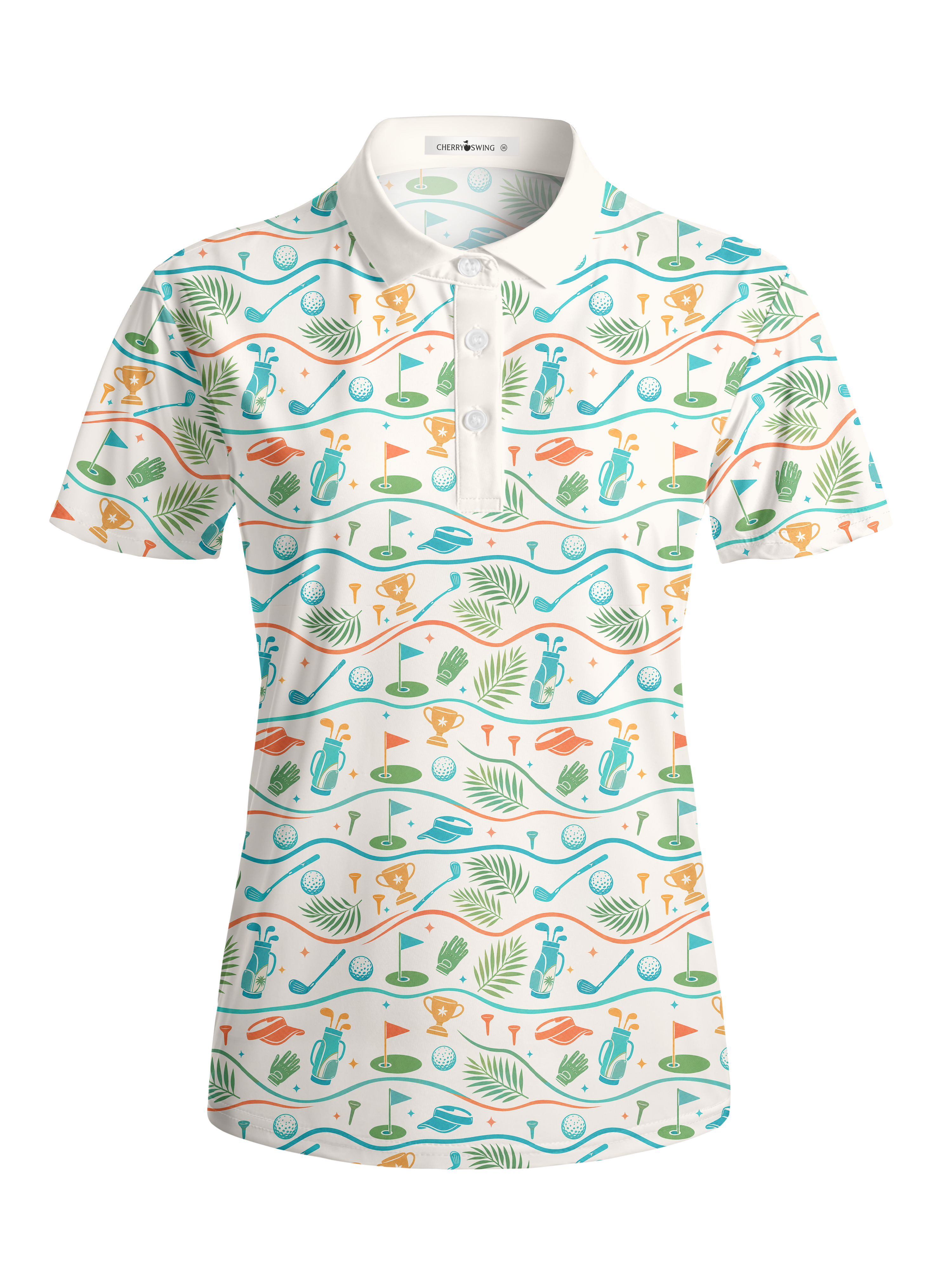 Cherryswing Women's Island Links Short Sleeve Golf Shirt