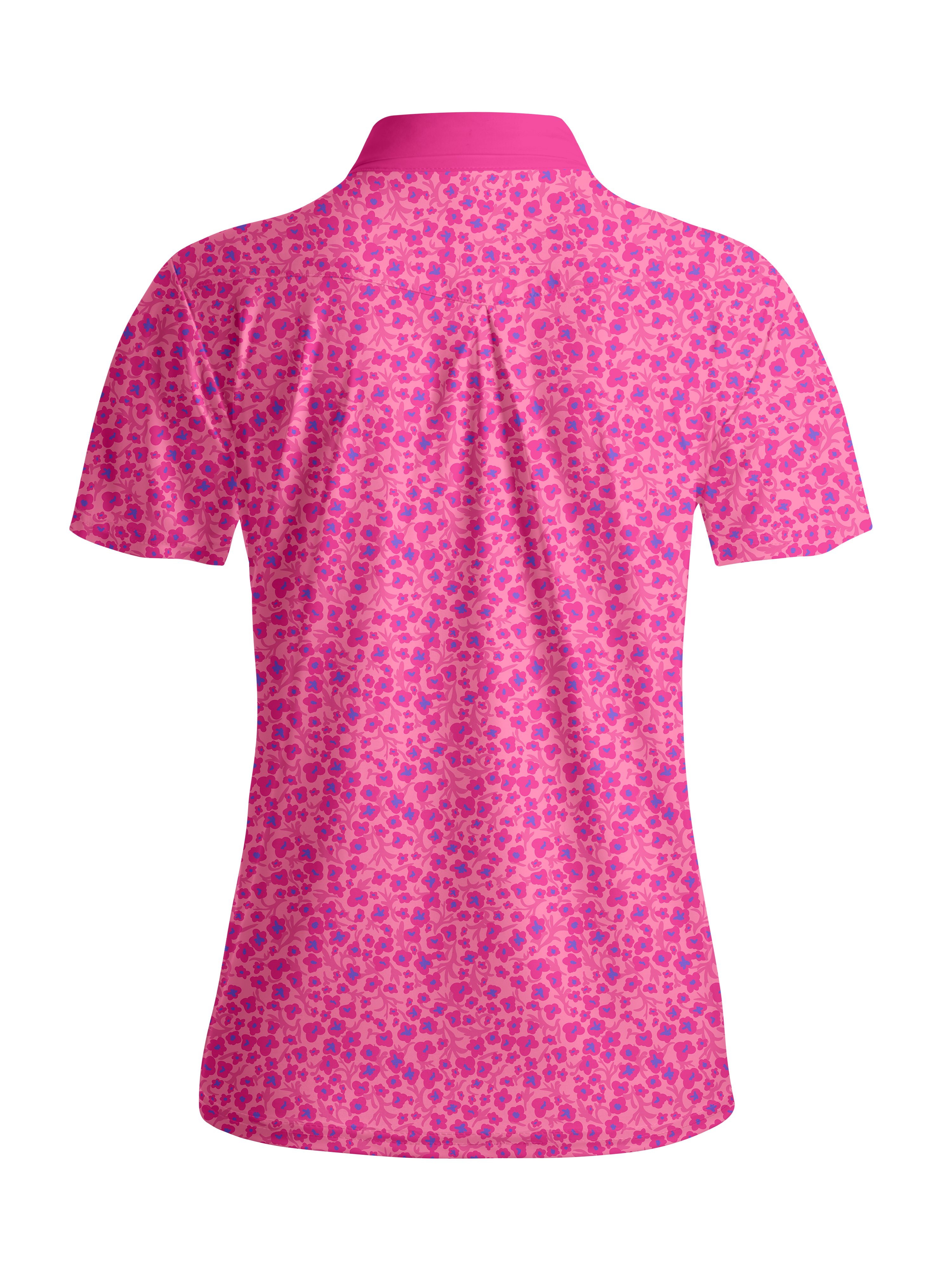 Cherryswing Women's Berry Blossom Short Sleeve Golf Shirt