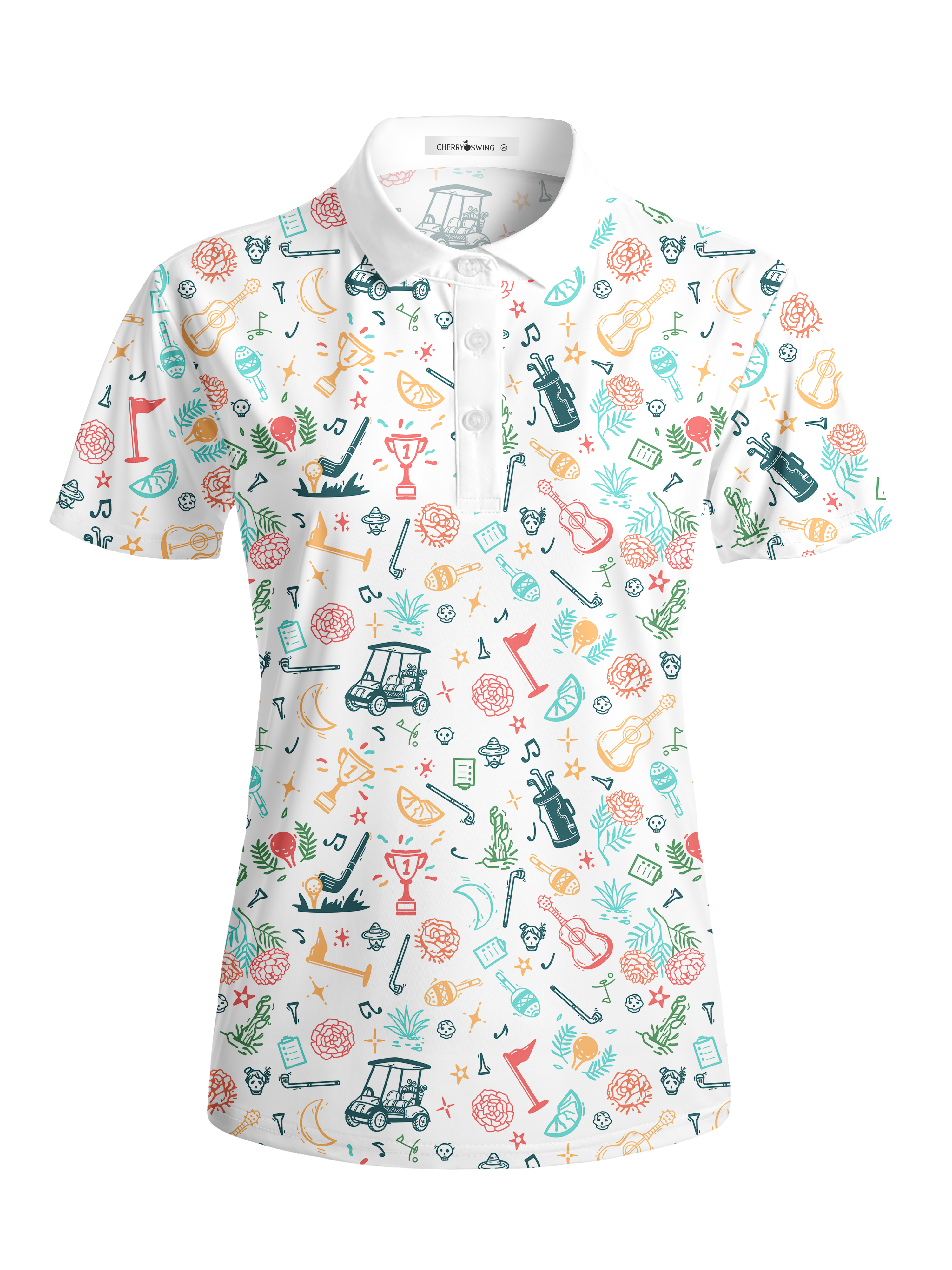 Cherryswing Women's Fairway Fiesta Short Sleeve Golf Shirt