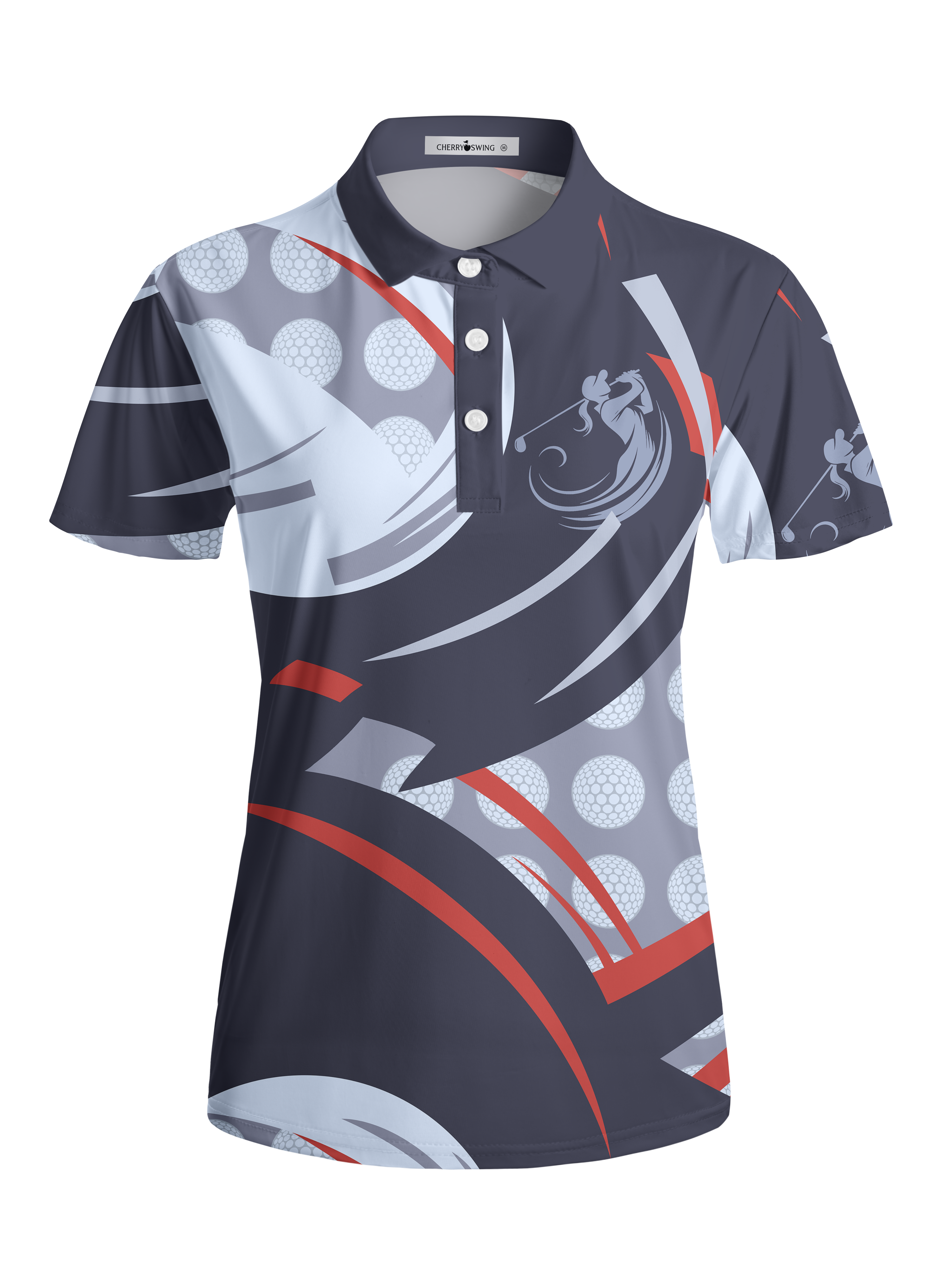Cherryswing Women's Power Arc Short Sleeve Golf Shirt