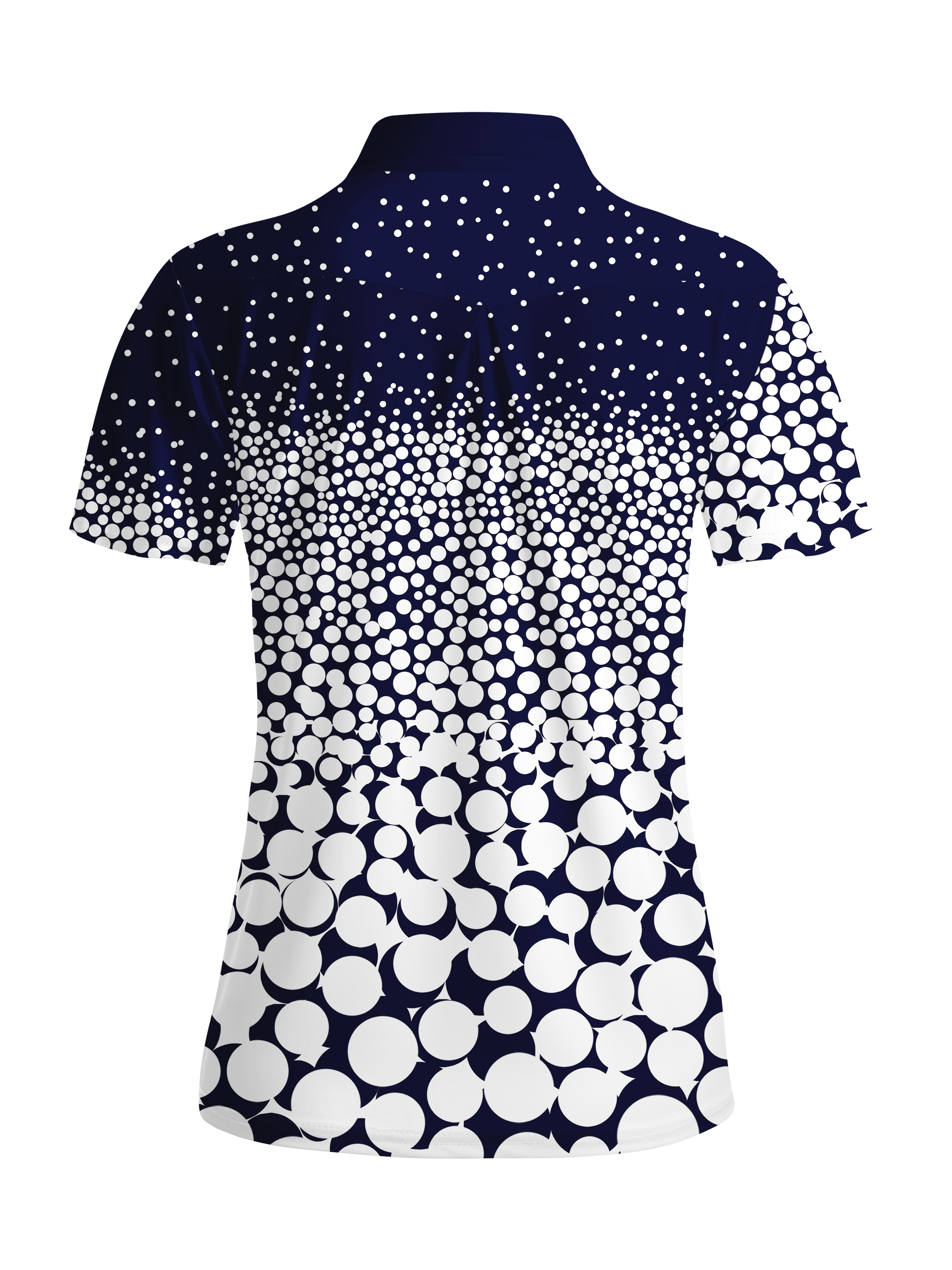 Cherryswing Women's Halftone Dots Short Sleeve Golf Shirt