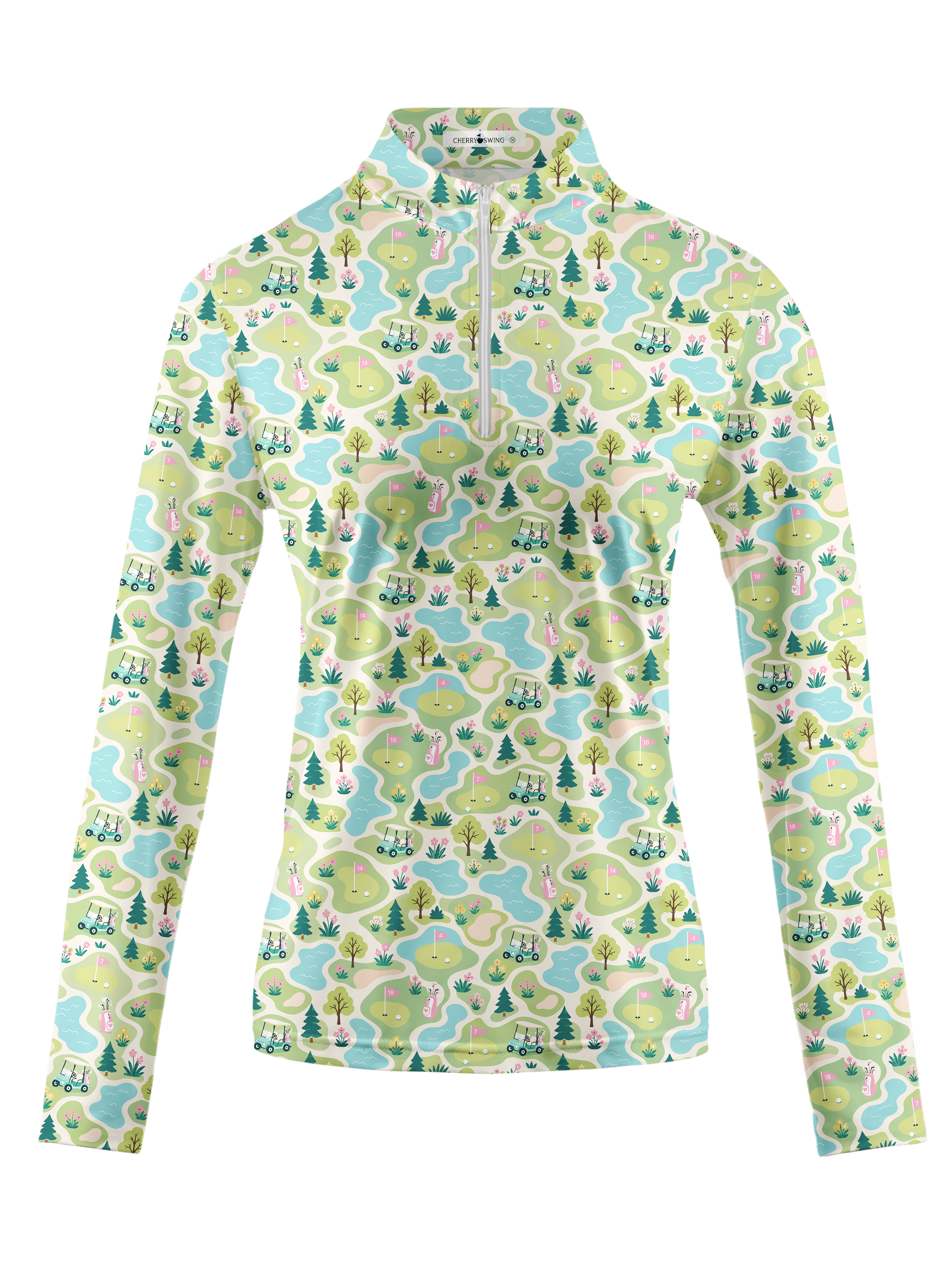 Cherryswing Women's Fairway Wander Long Sleeve Golf Shirt