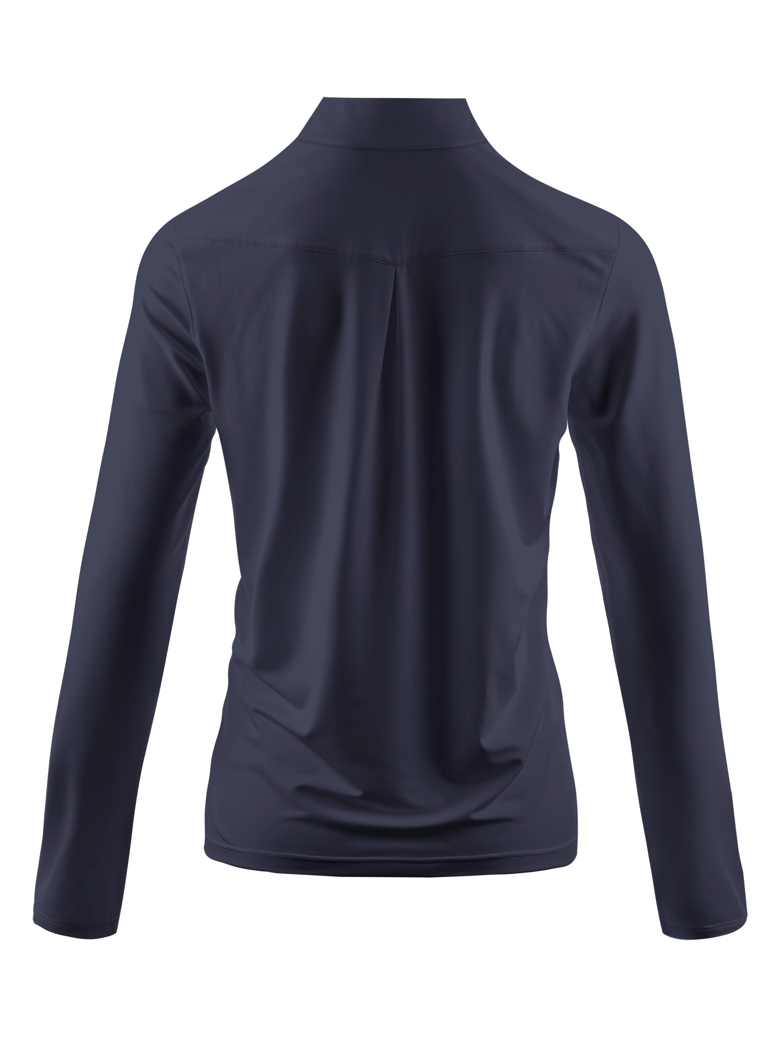 Cherryswing Women's Deep Ocean Calm Long Sleeve Golf Shirt