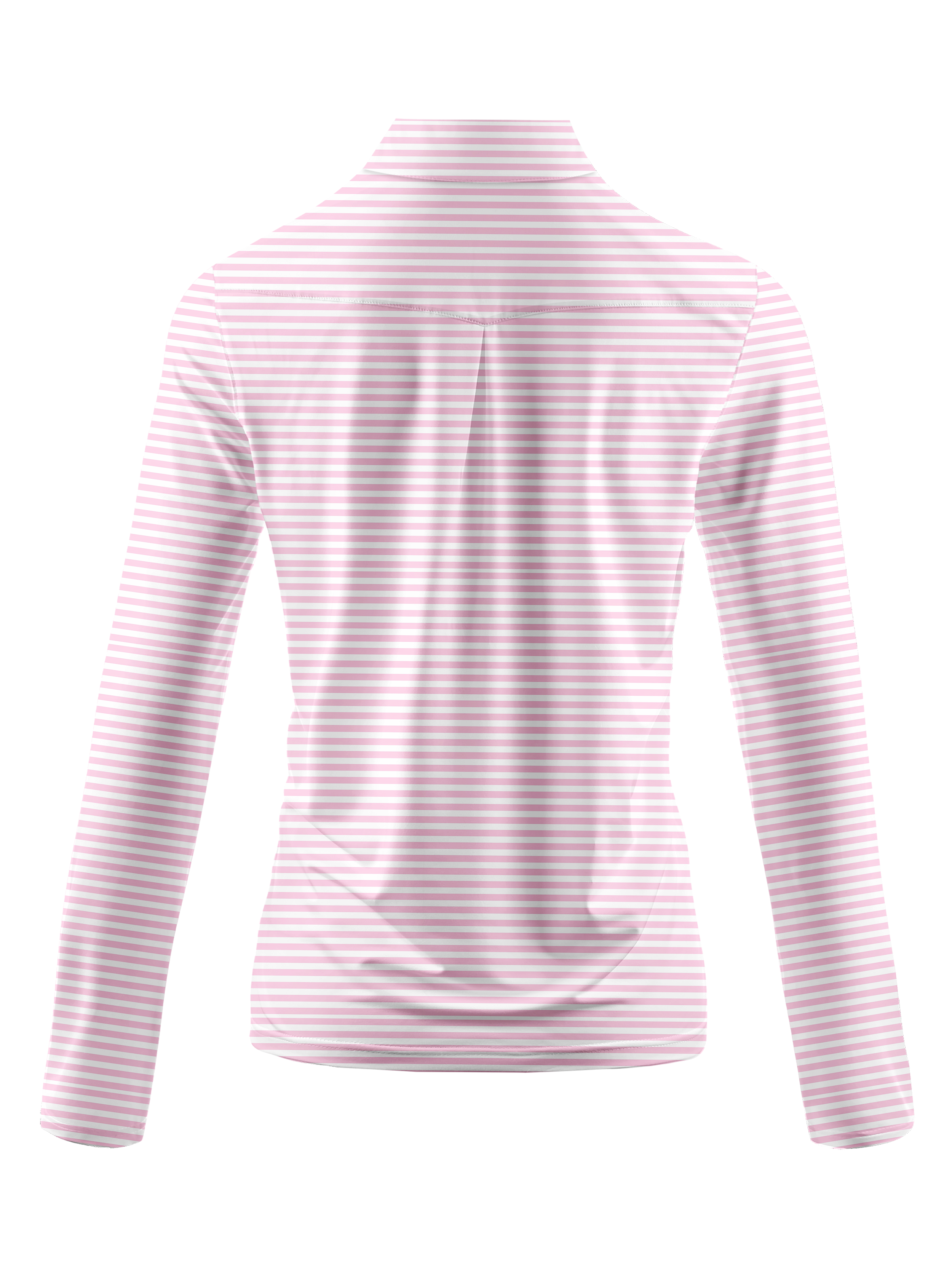 Cherryswing Women's Rose Petal Stripe Long Sleeve Golf Shirt