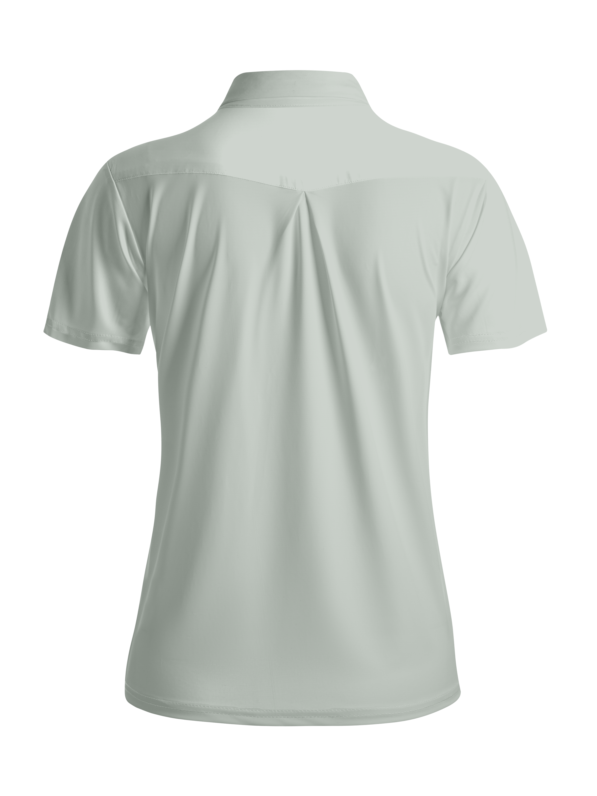 Cherryswing Women's Misty Sage Solid Short Sleeve Golf Shirt