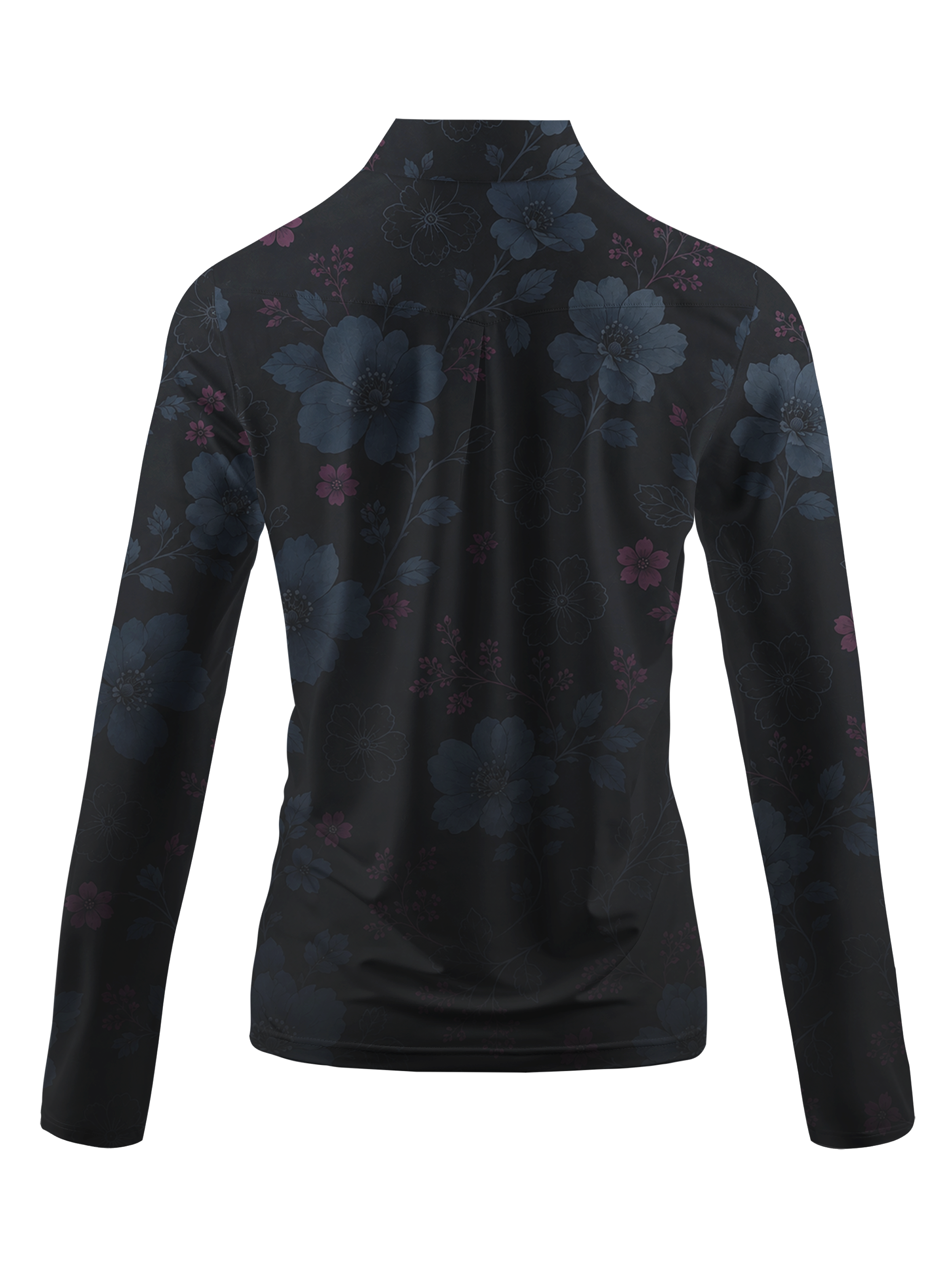Cherryswing Women's Shadow Bloom Long Sleeve Golf Shirt