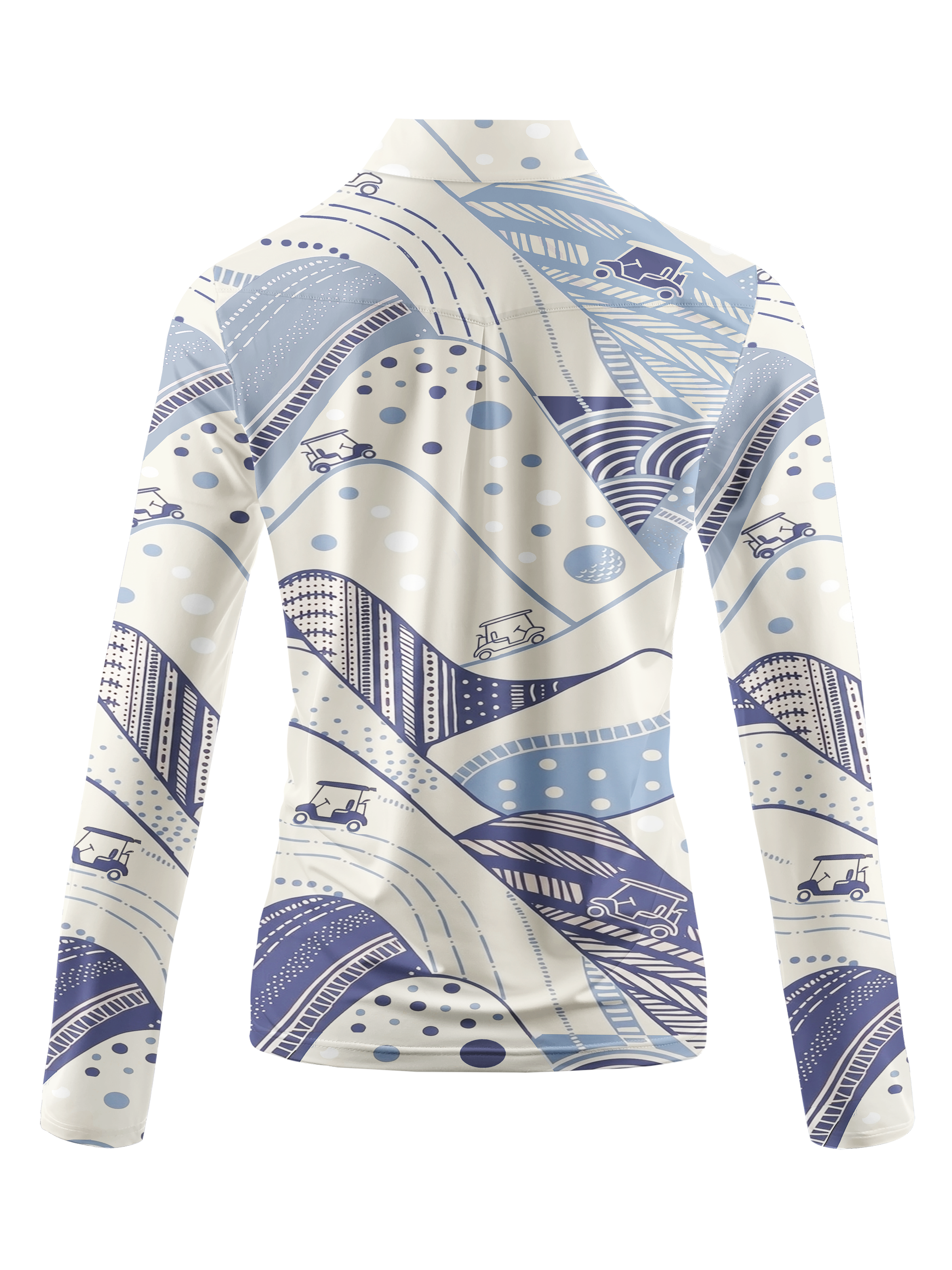 Cherryswing Women's Abstract Fairway Long Sleeve Golf Shirt