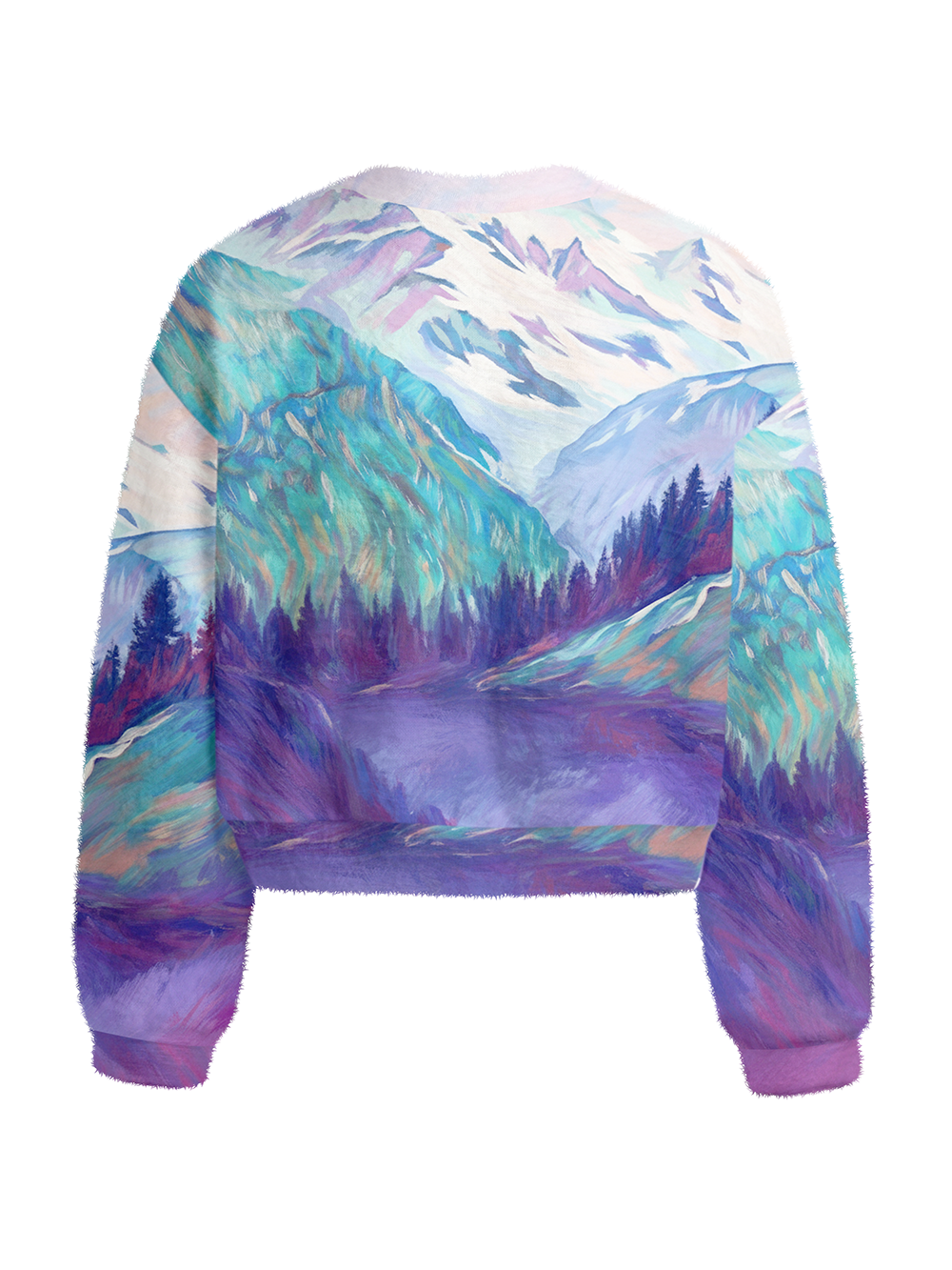 Cherryswing Women's Alpine Dusk Fuzzy Knit Golf Sweater