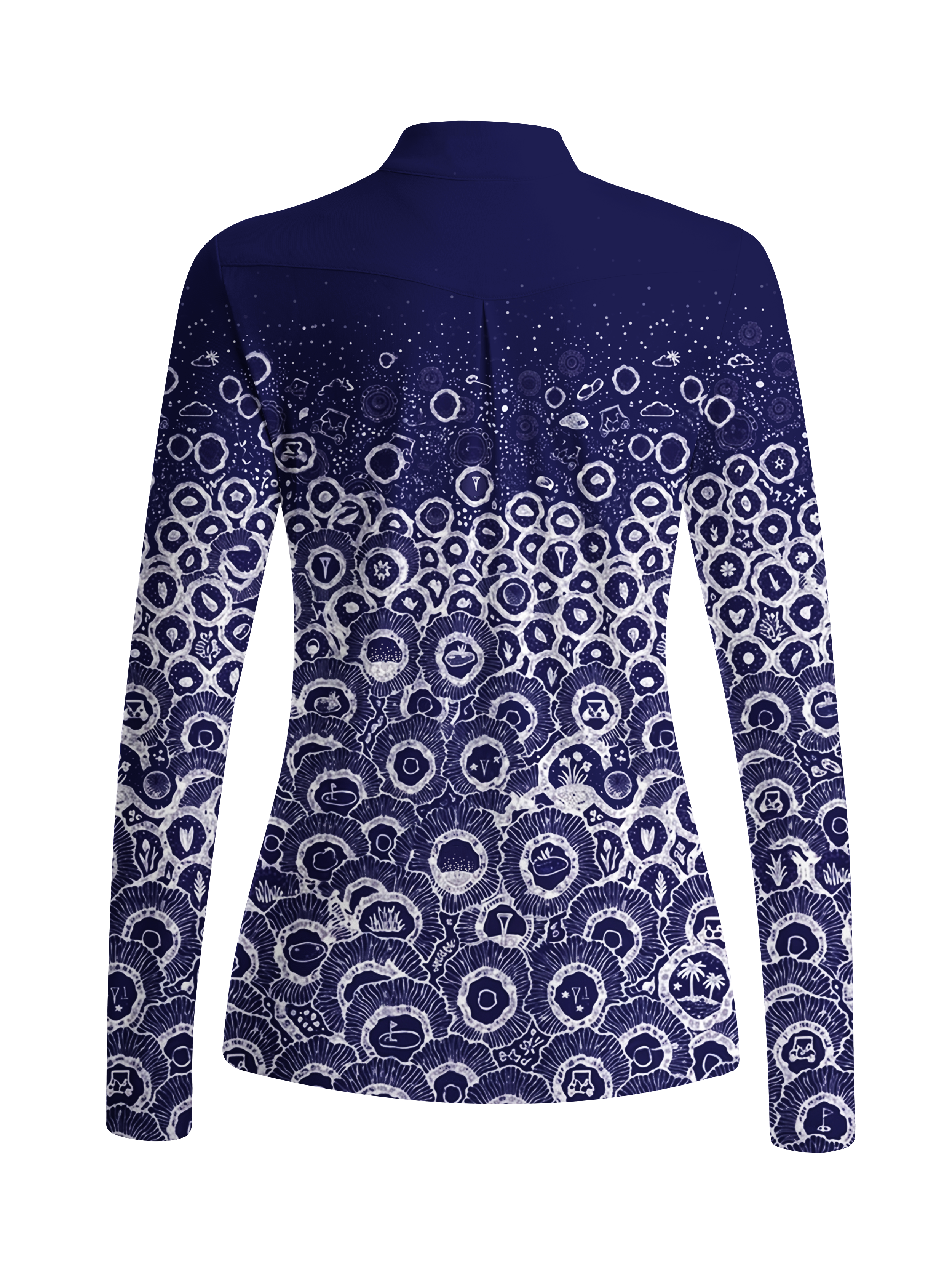 Cherryswing Women's Cosmic Rings Long Sleeve Golf Shirt