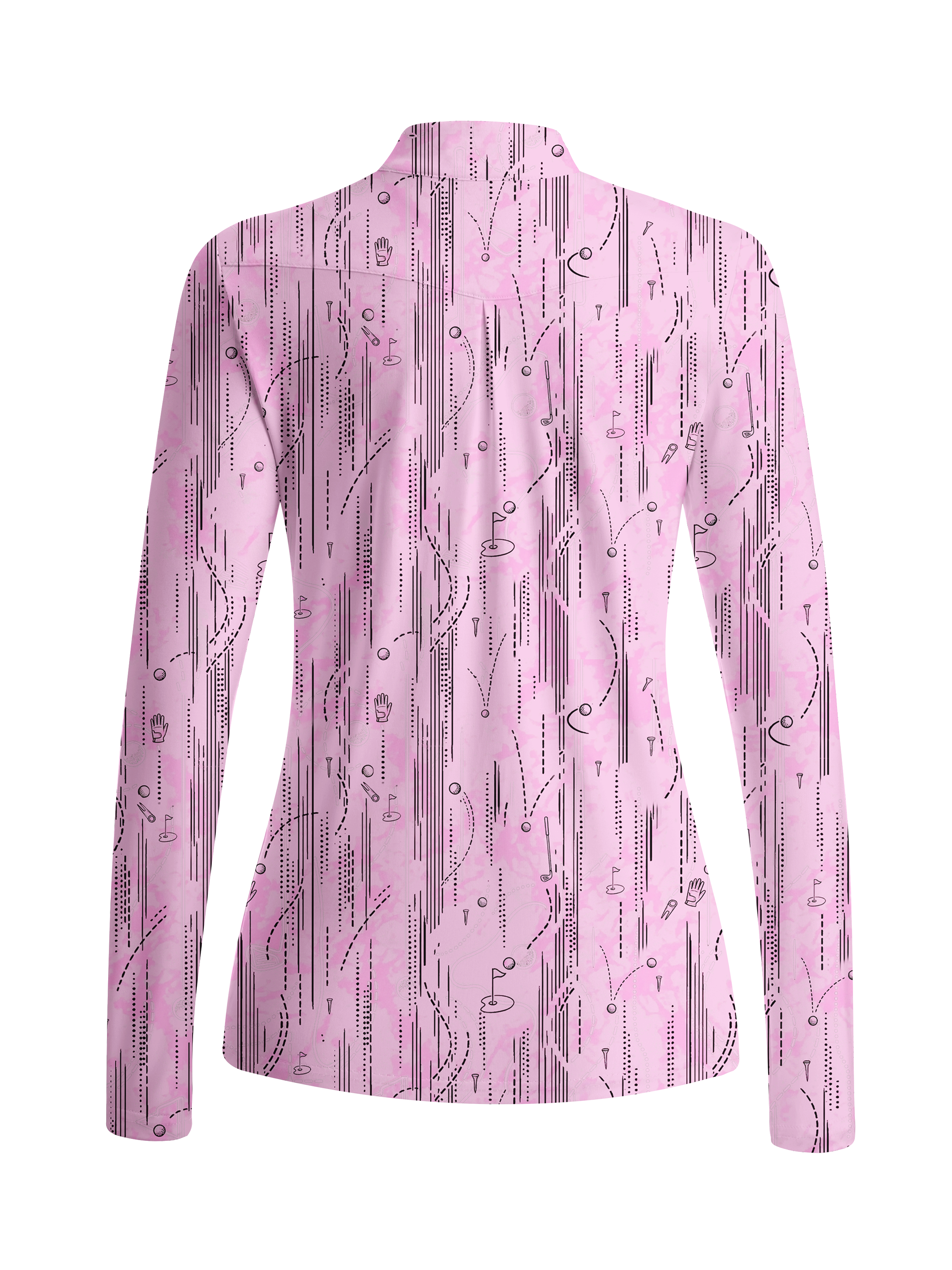 Cherryswing Women's Playful Fairway Motion Long Sleeve Golf Shirt
