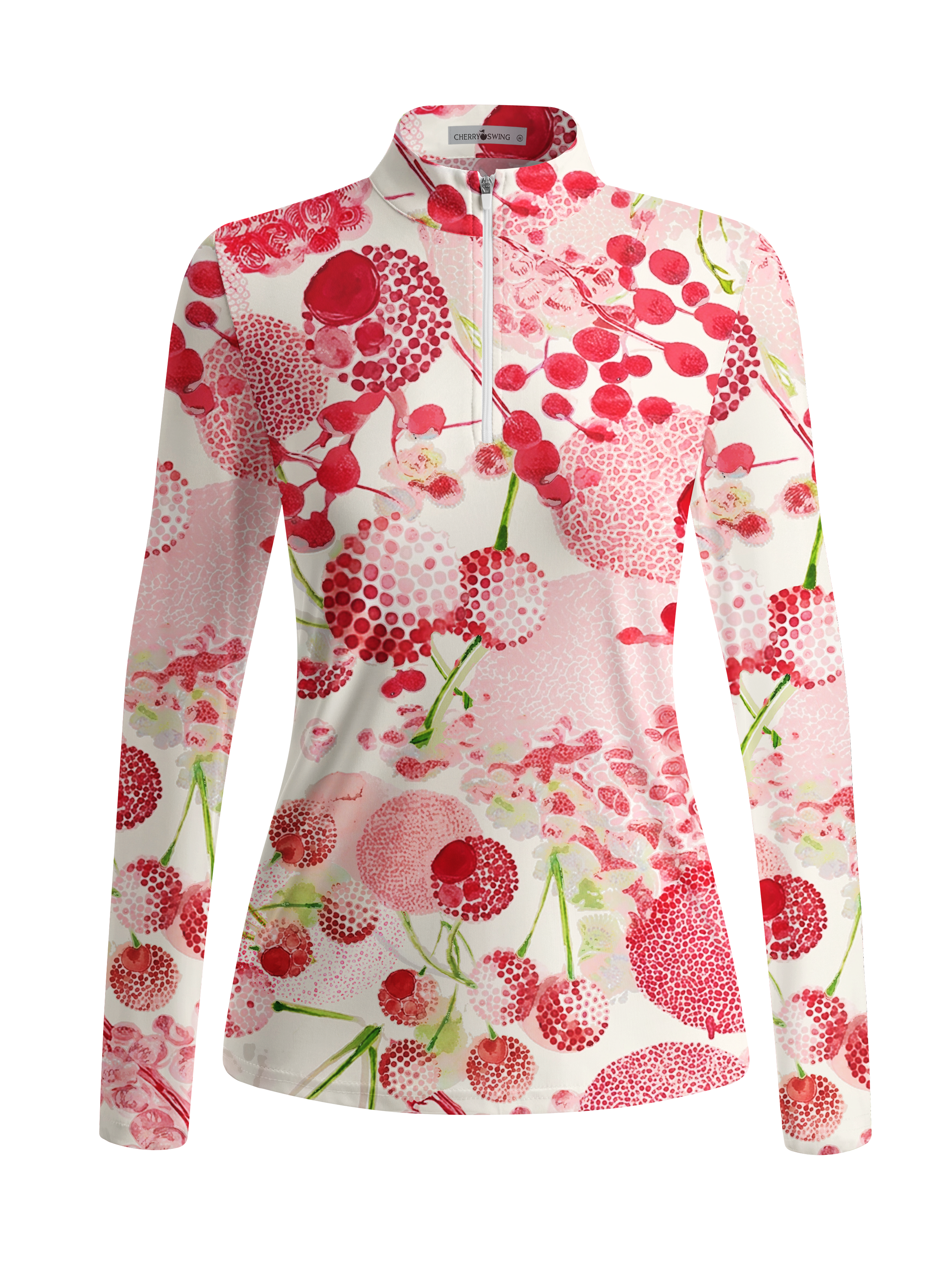Cherryswing Women's Lush Cherry Berry Long Sleeve Golf Shirt