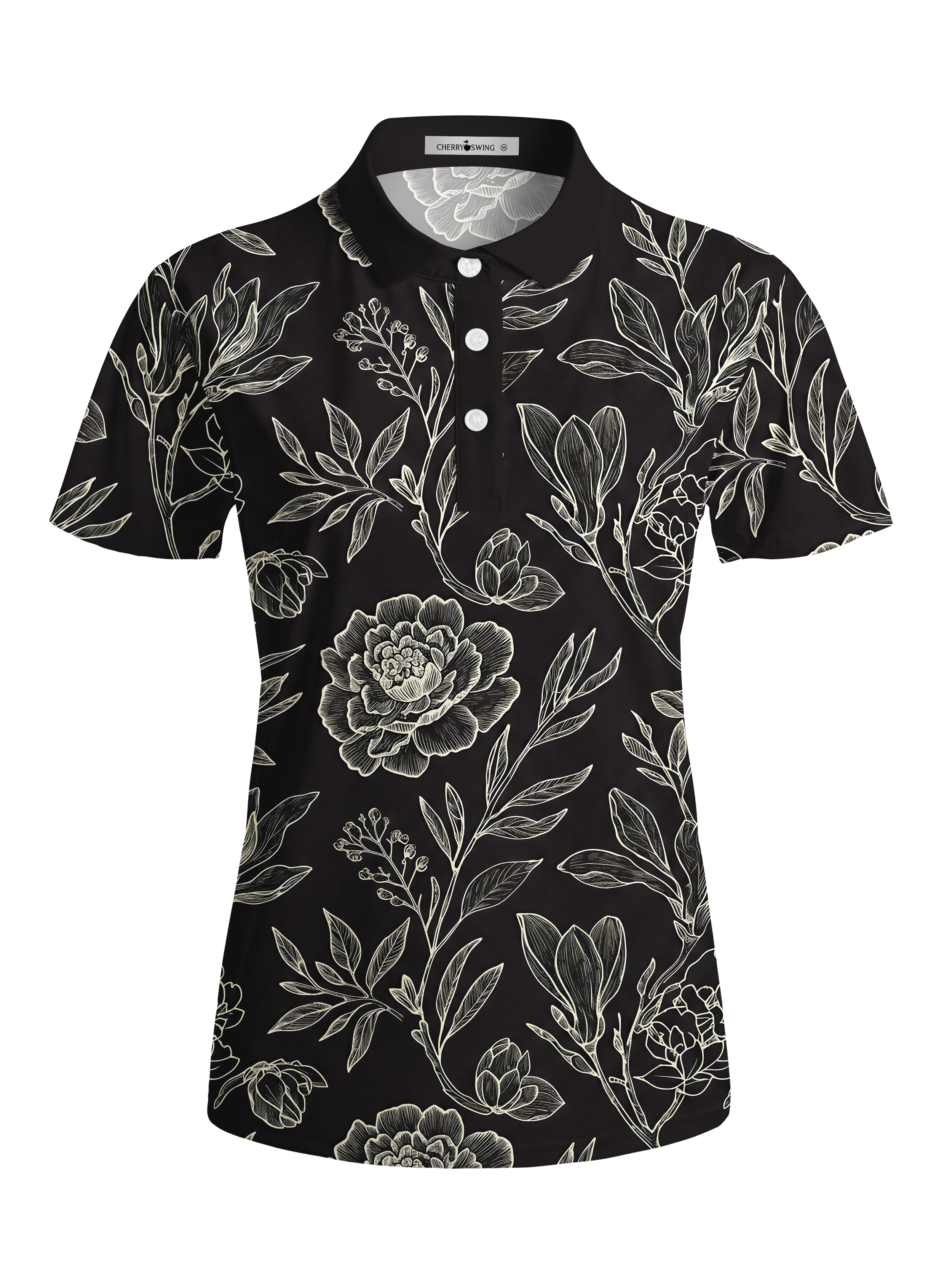 Cherryswing Women's Gilded Noir Short Sleeve Golf Shirt