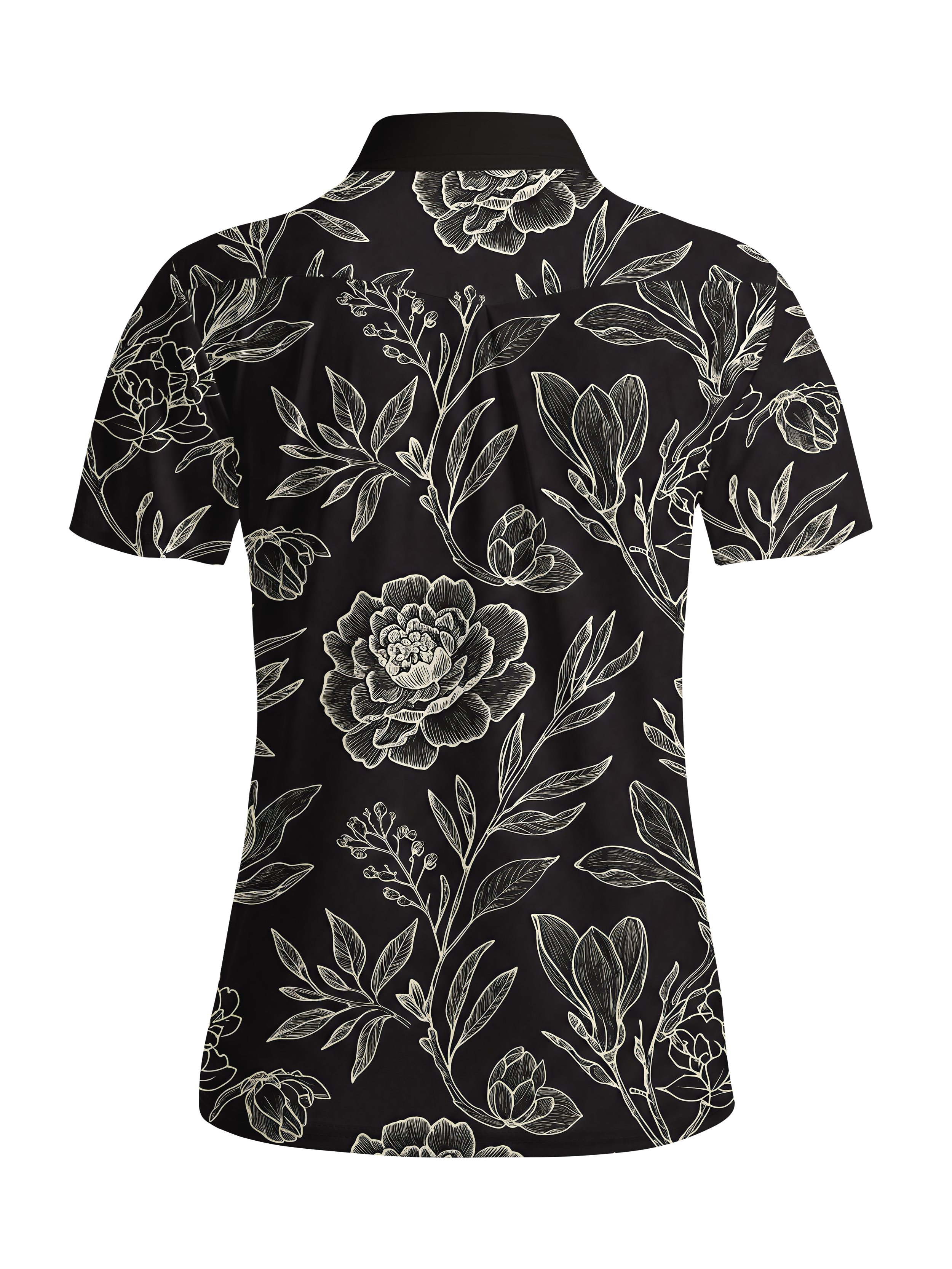 Cherryswing Women's Gilded Noir Short Sleeve Golf Shirt