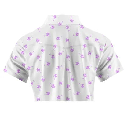 Cherryswing Women's Breathable 1/4 Zip Golf Polo Shirt
