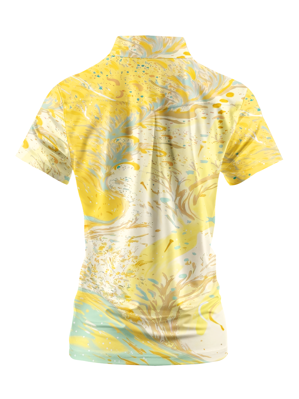 Cherryswing Women's Sunshine Swirl Short Sleeve Golf Shirt