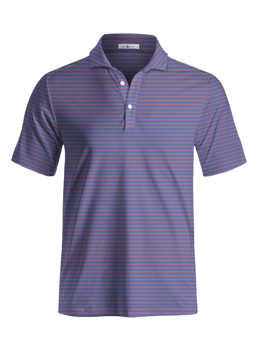 Cherryswing Classic Stripe Print Men's Polo Shirt